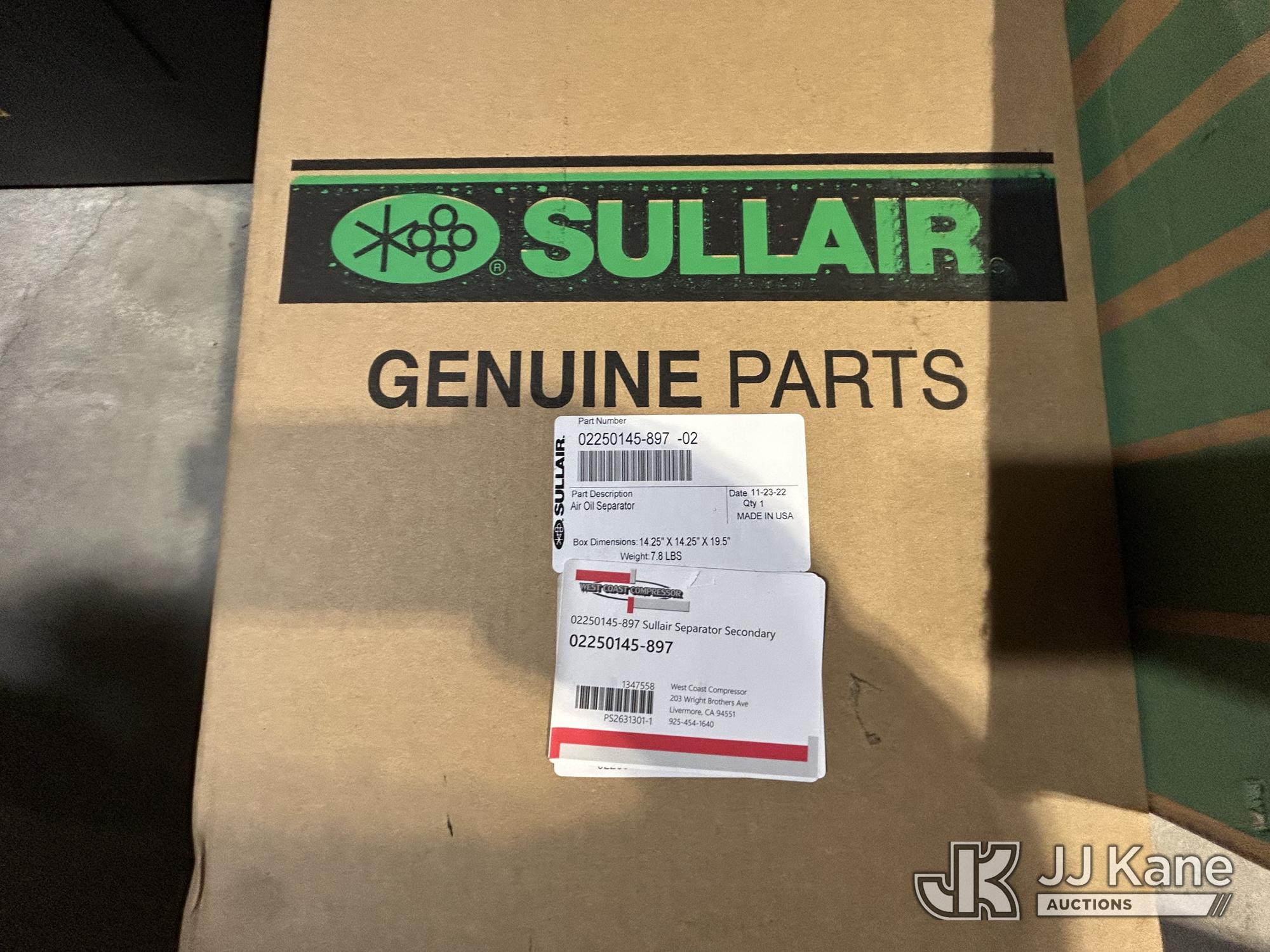 Various Parts Only For SULLAIR LS2002-125H/A Heavy Duty Industrial Rotary Screw Air Compressor NOTE: This unit is being sold AS IS/WHERE IS via Timed Auction and is located in Byron