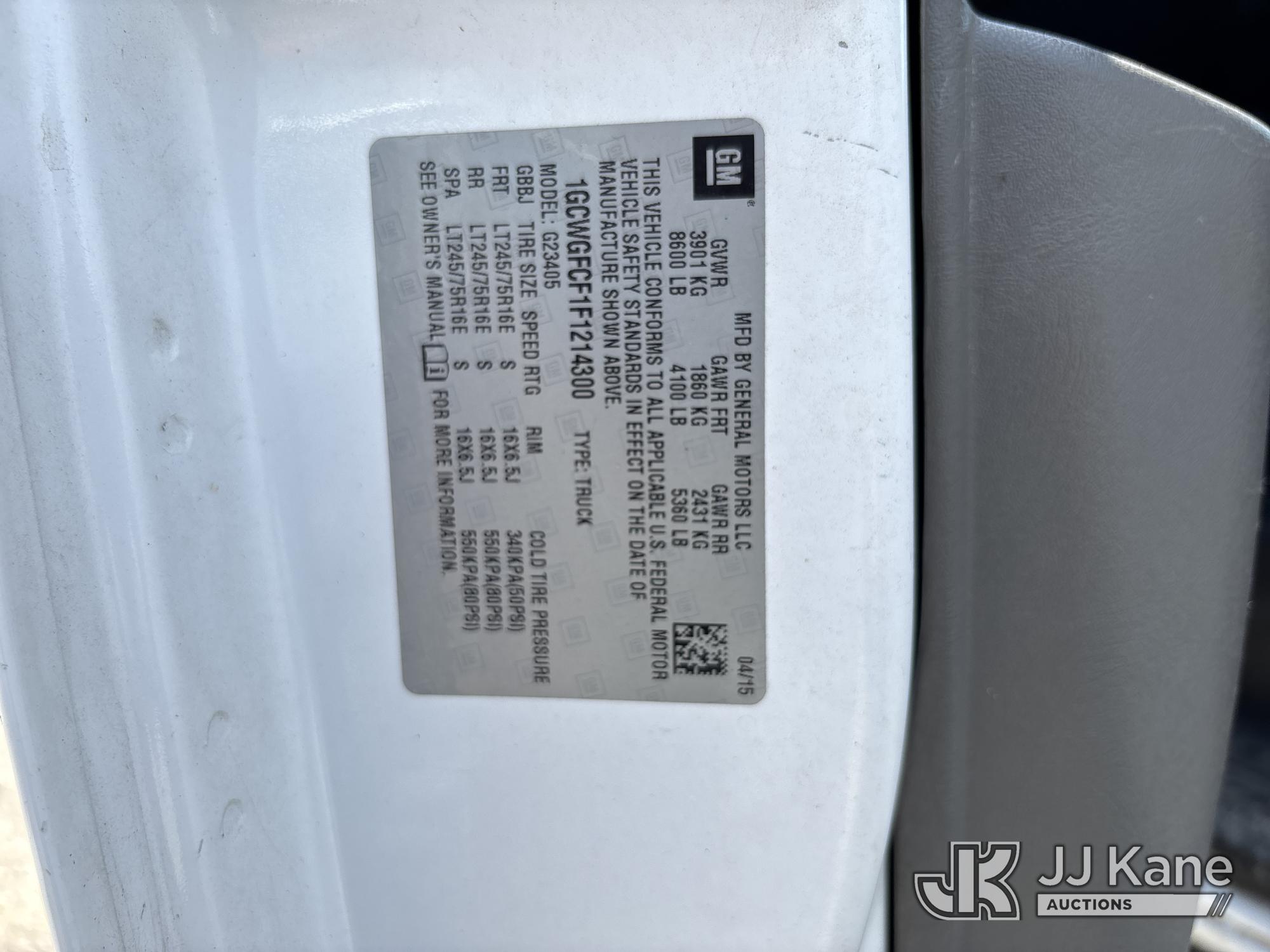 2015 Chevrolet Express G2500