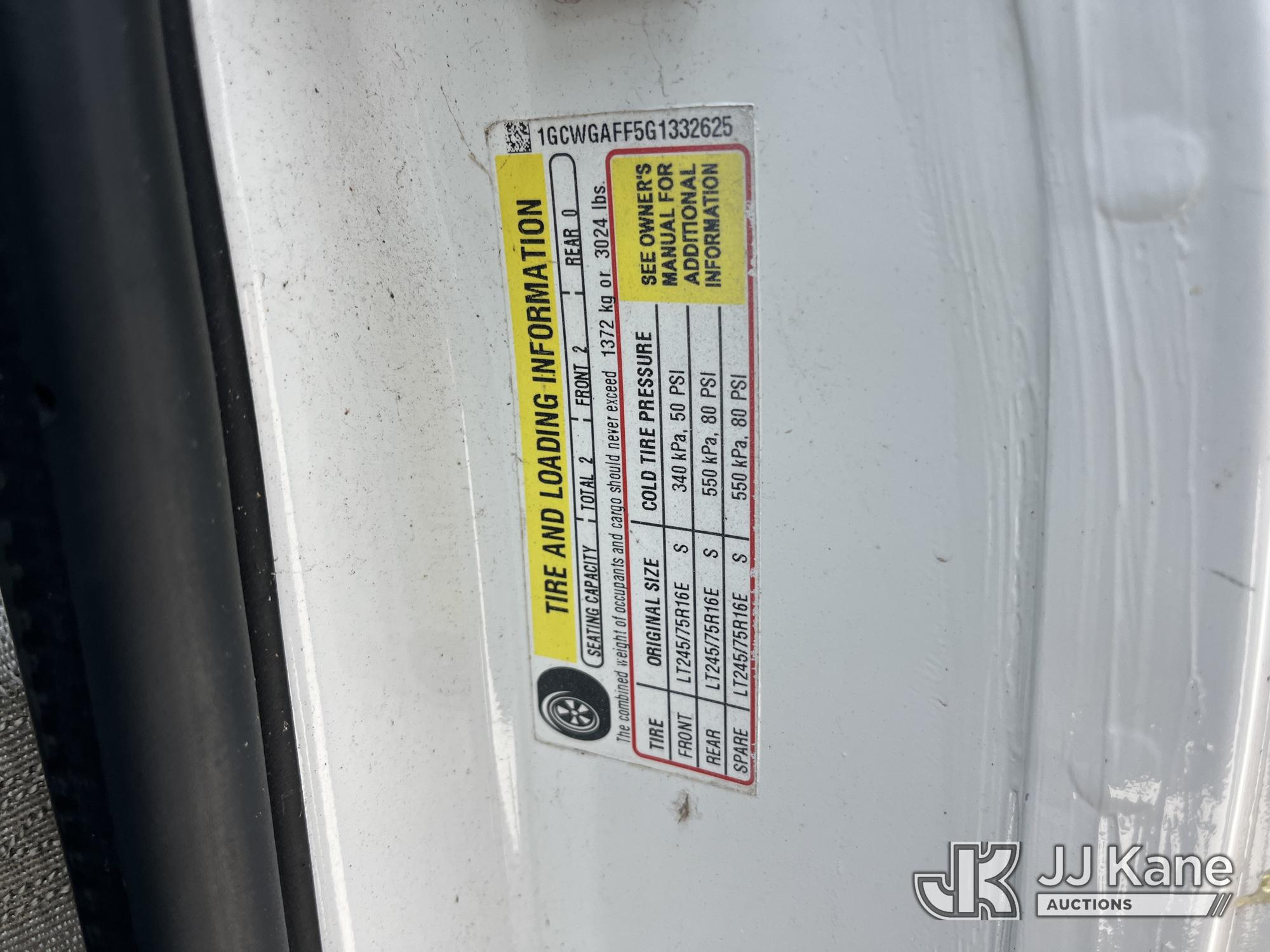 2016 Chevrolet Express G2500