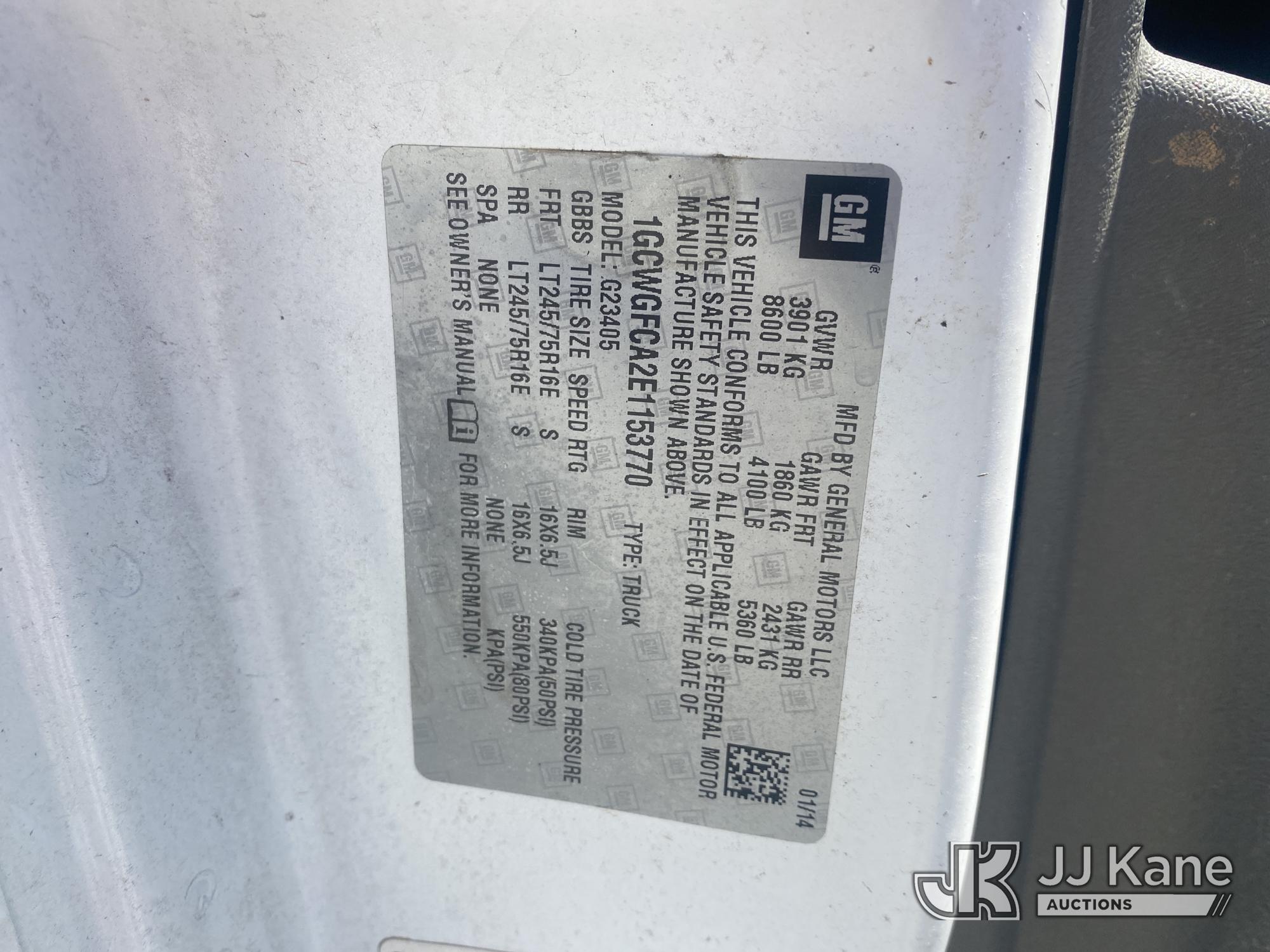2014 Chevrolet Express G2500