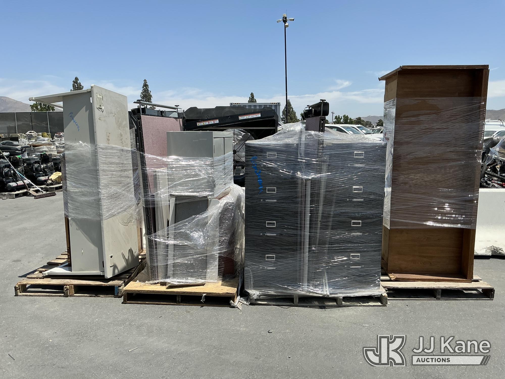 (4 Pallets) Office Equipment (Used) NOTE: This unit is being sold AS IS/WHERE IS via Timed Auction and is located in Jurupa Valley