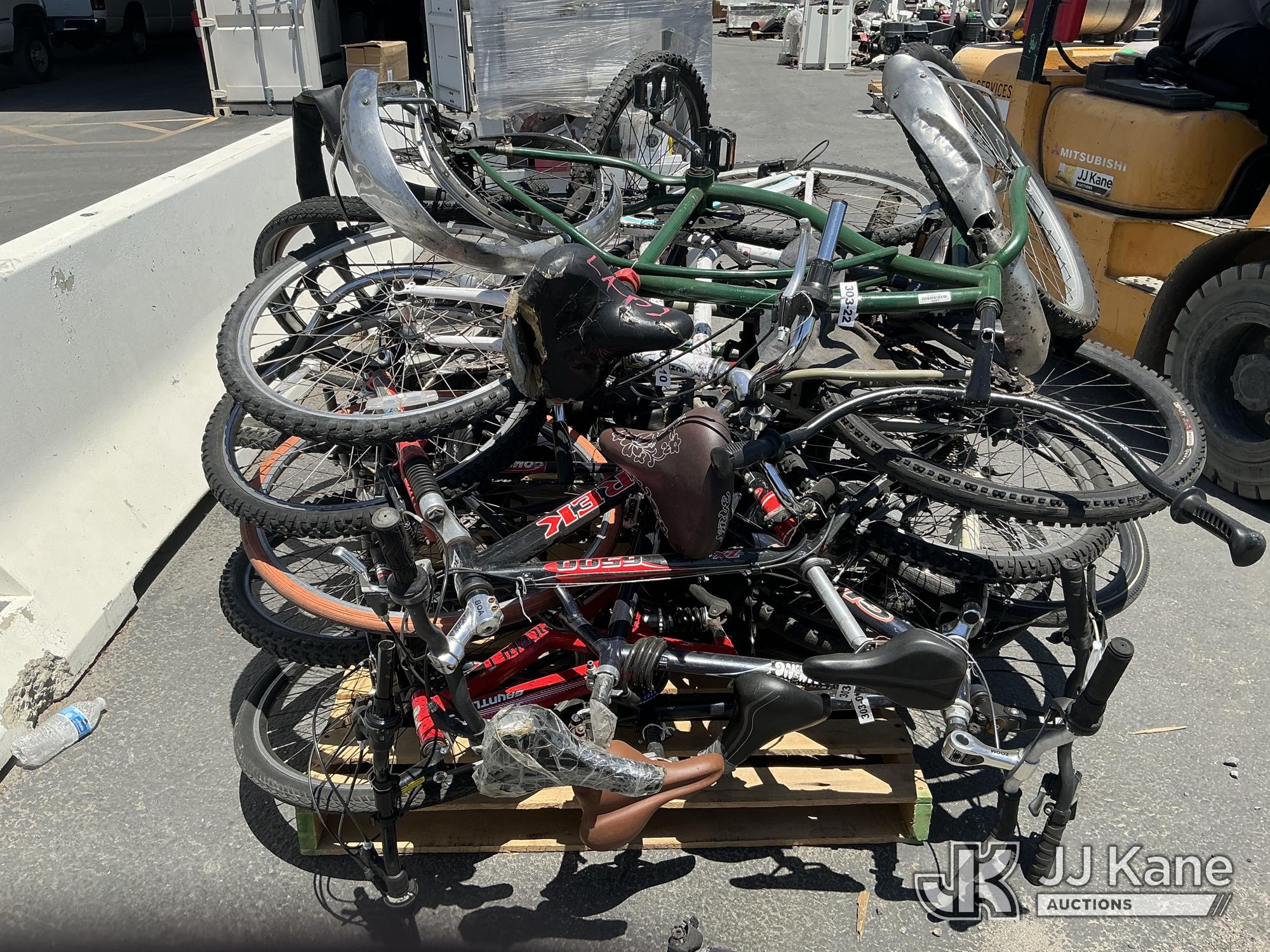 (1 Pallet) Bicycles (Used) NOTE: This unit is being sold AS IS/WHERE IS via Timed Auction and is located in Jurupa Valley