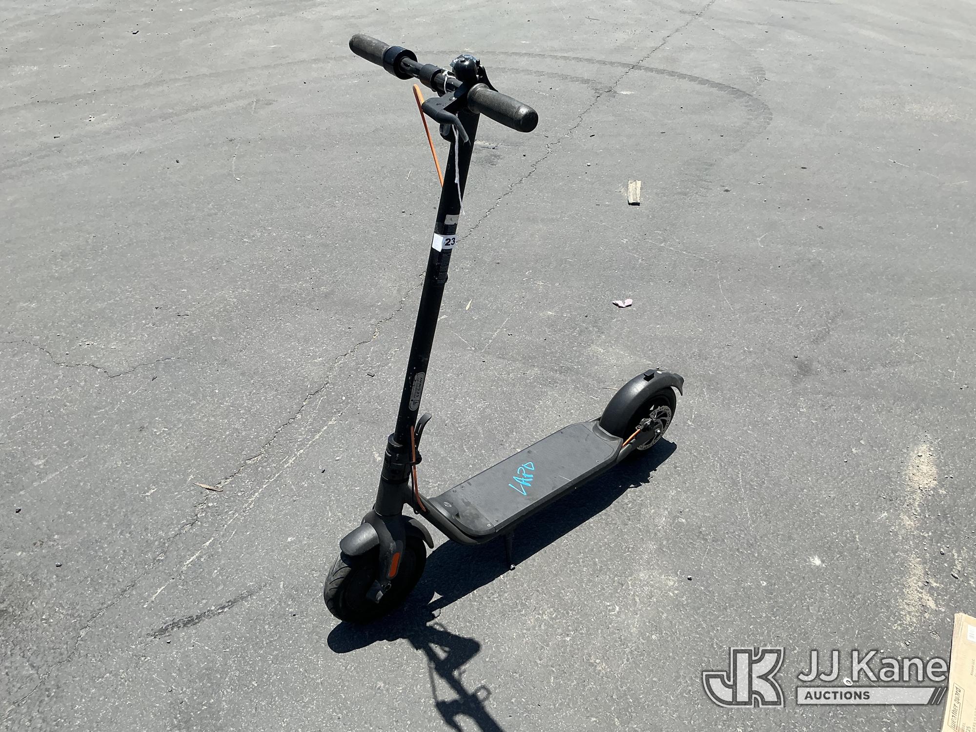 Ninebot e-scooter No Keys