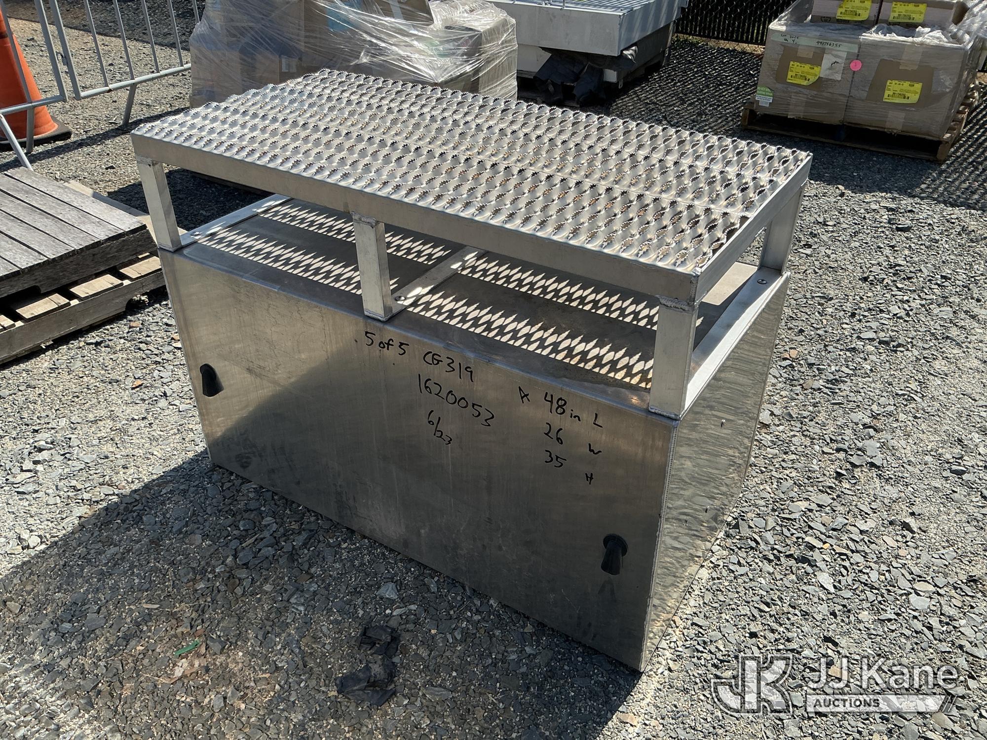 Qty (5) Aluminum Tool Box 48in L x 26in W x 35in H (New/Unused) NOTE: This unit is being sold AS IS/WHERE IS via Timed Auction and is located in China Grove