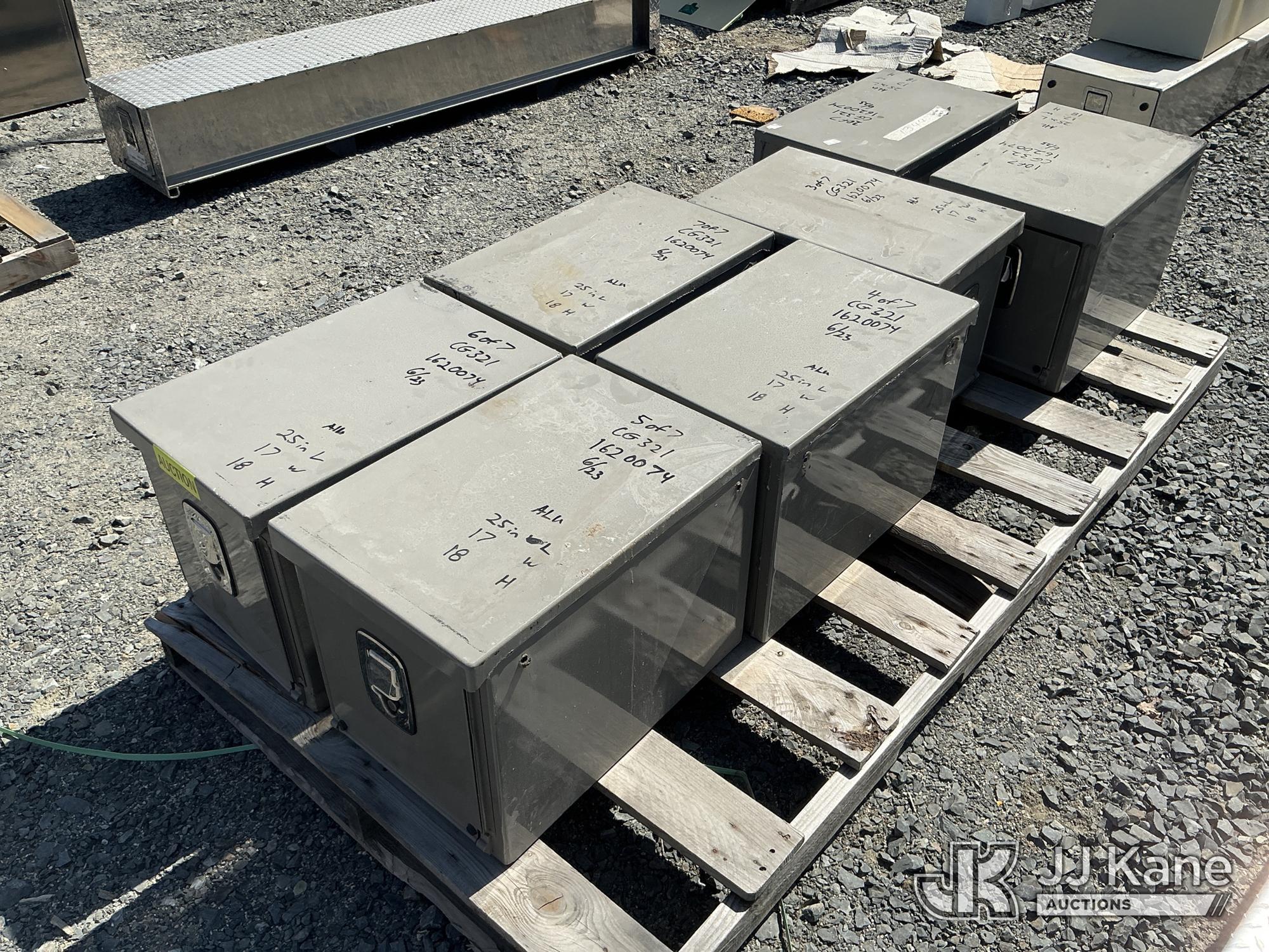 Qty (7) Aluminum Tool Box 25in L x 17in W x 18in L (New/Unused) NOTE: This unit is being sold AS IS/WHERE IS via Timed Auction and is located in China Grove