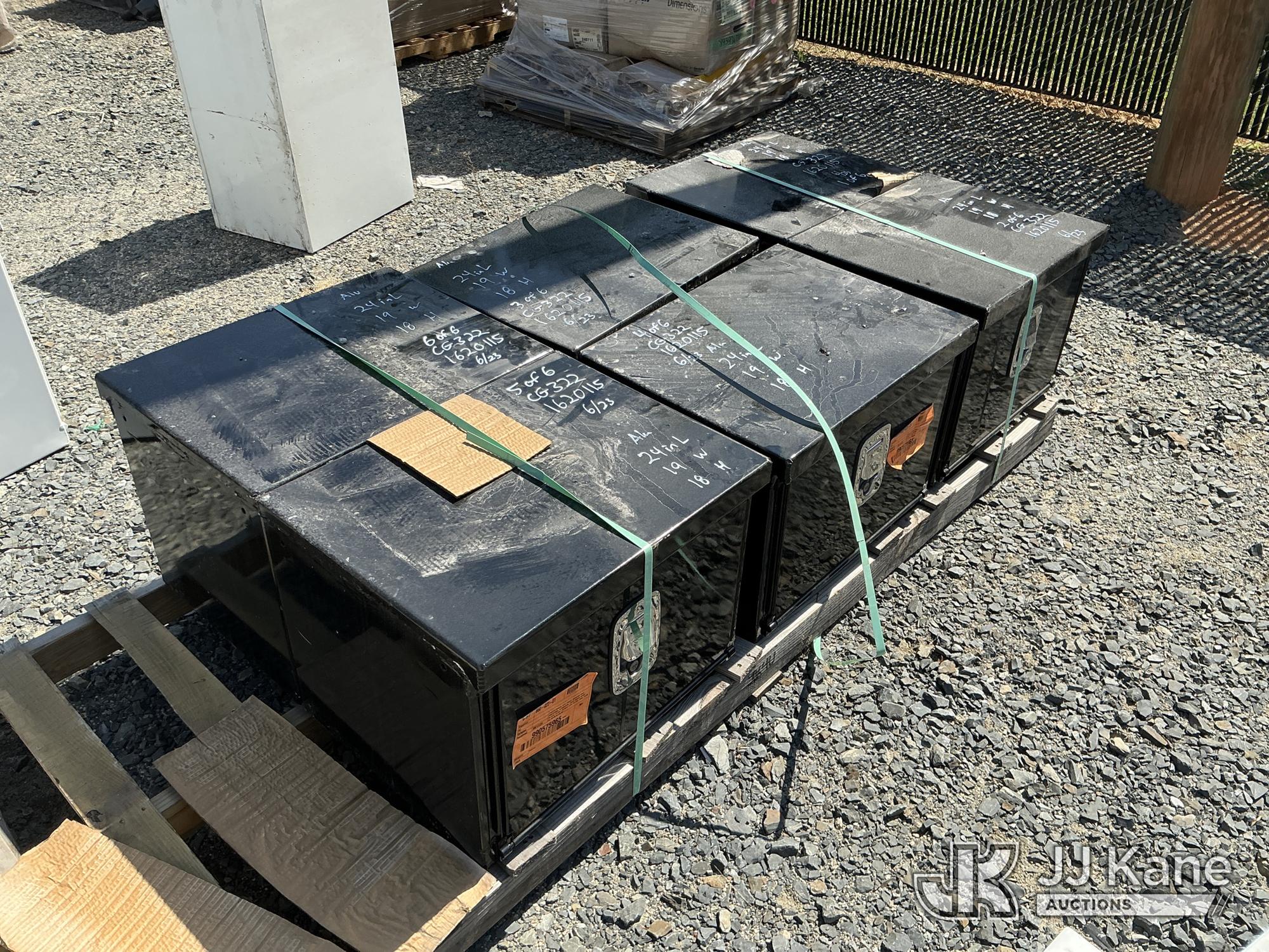 Qty (6) Aluminum Tool Box 24in L x 19in W x 18in H (New/Unused) NOTE: This unit is being sold AS IS/WHERE IS via Timed Auction and is located in China Grove