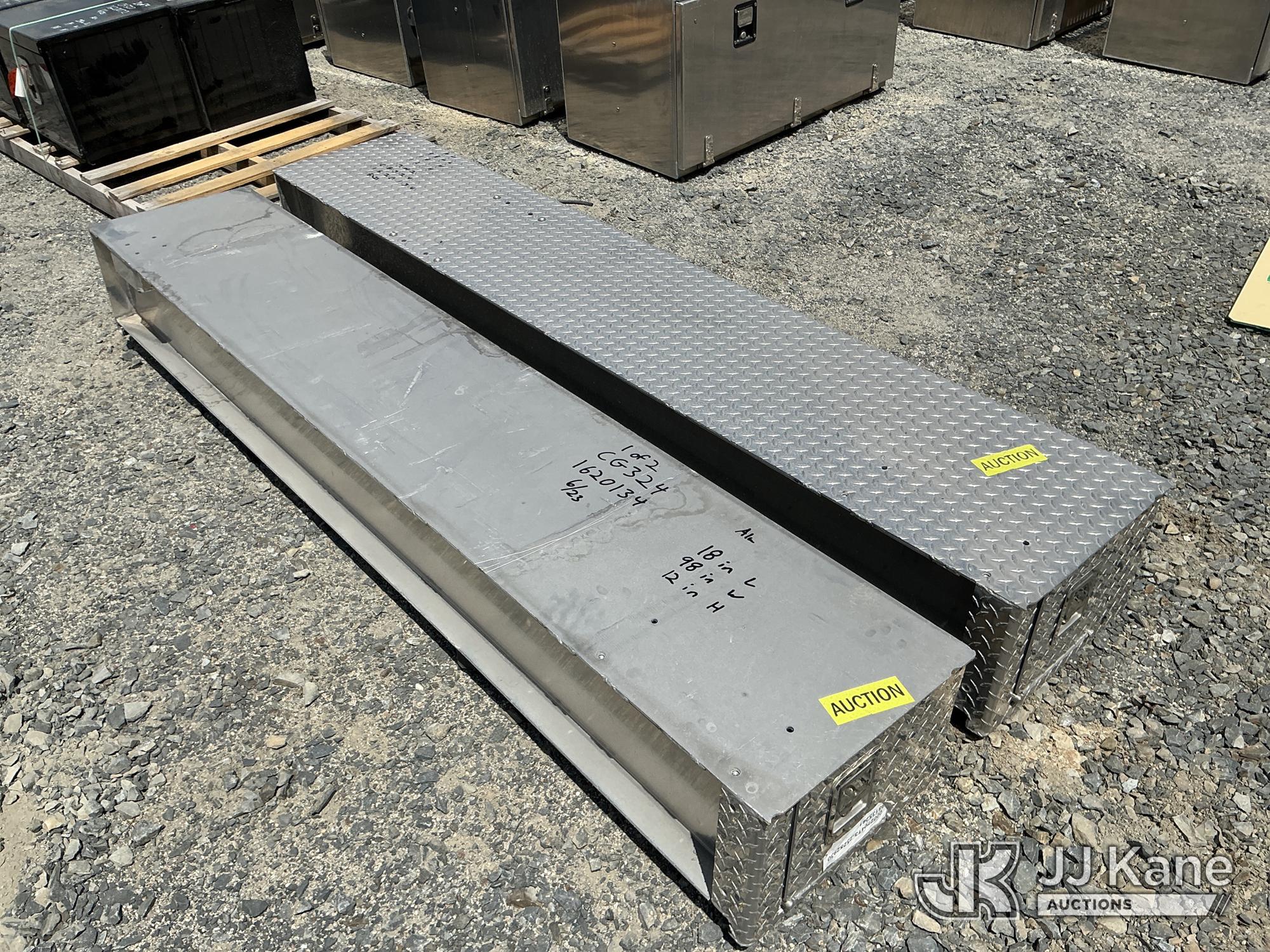 (2) Aluminum Tool Box 18in L x 98in W x 12in H (New/Unused) NOTE: This unit is being sold AS IS/WHERE IS via Timed Auction and is located in China Grove