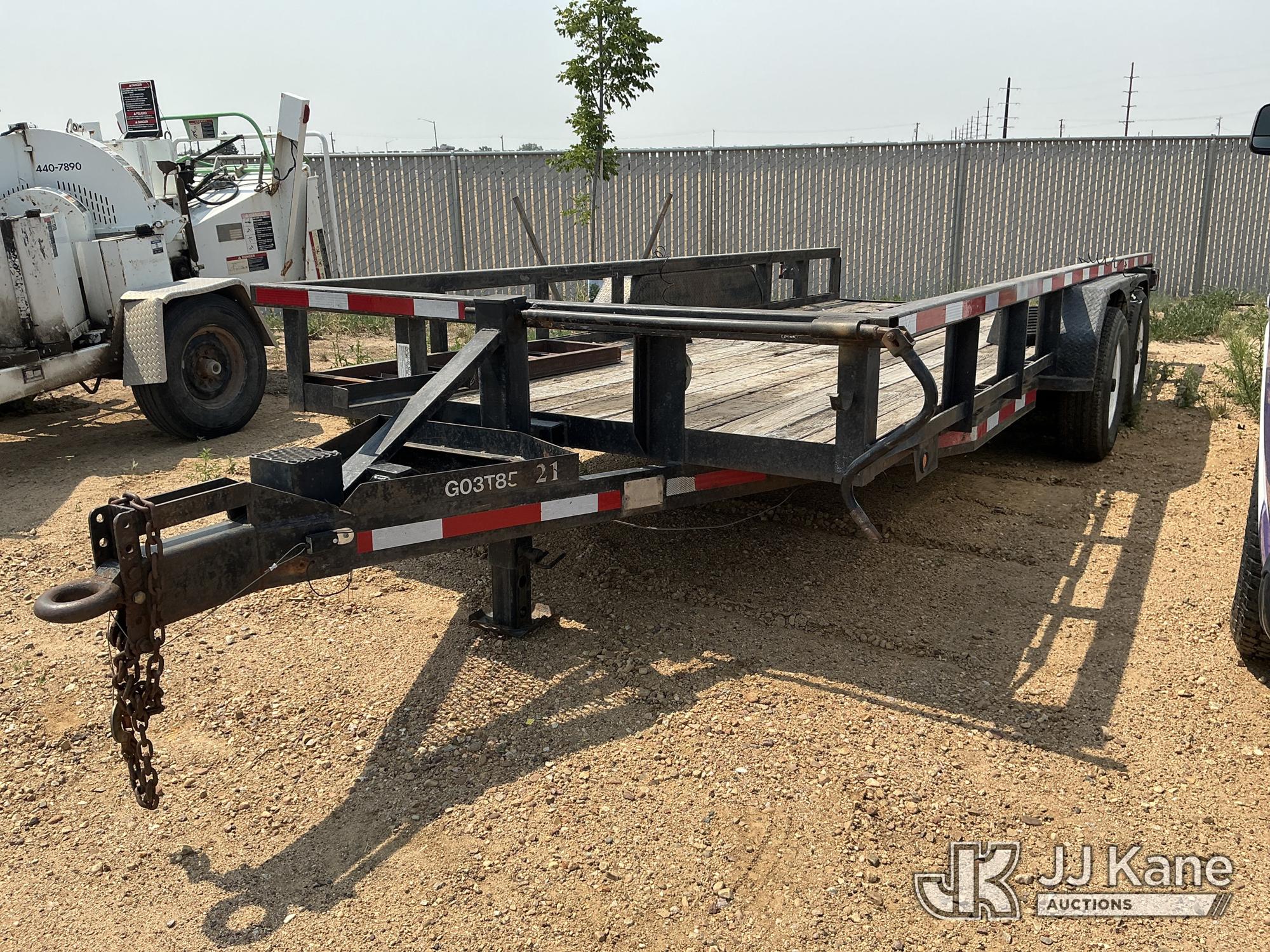 2003 RCM T/A Tagalong Flatbed Trailer