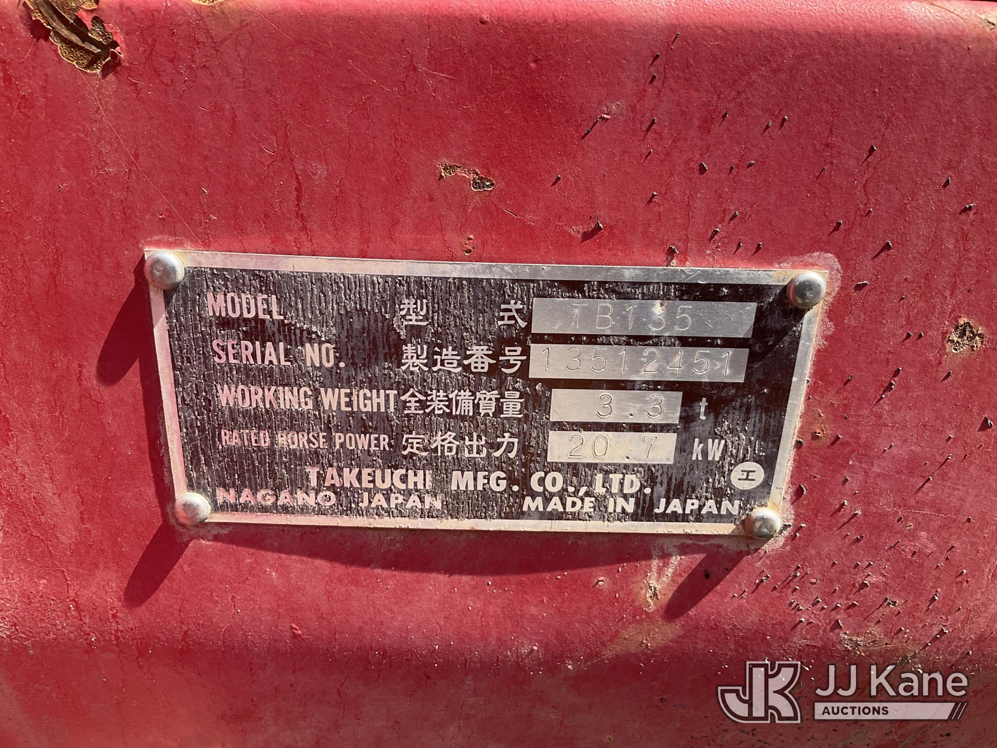 2002 Takeuchi TB135