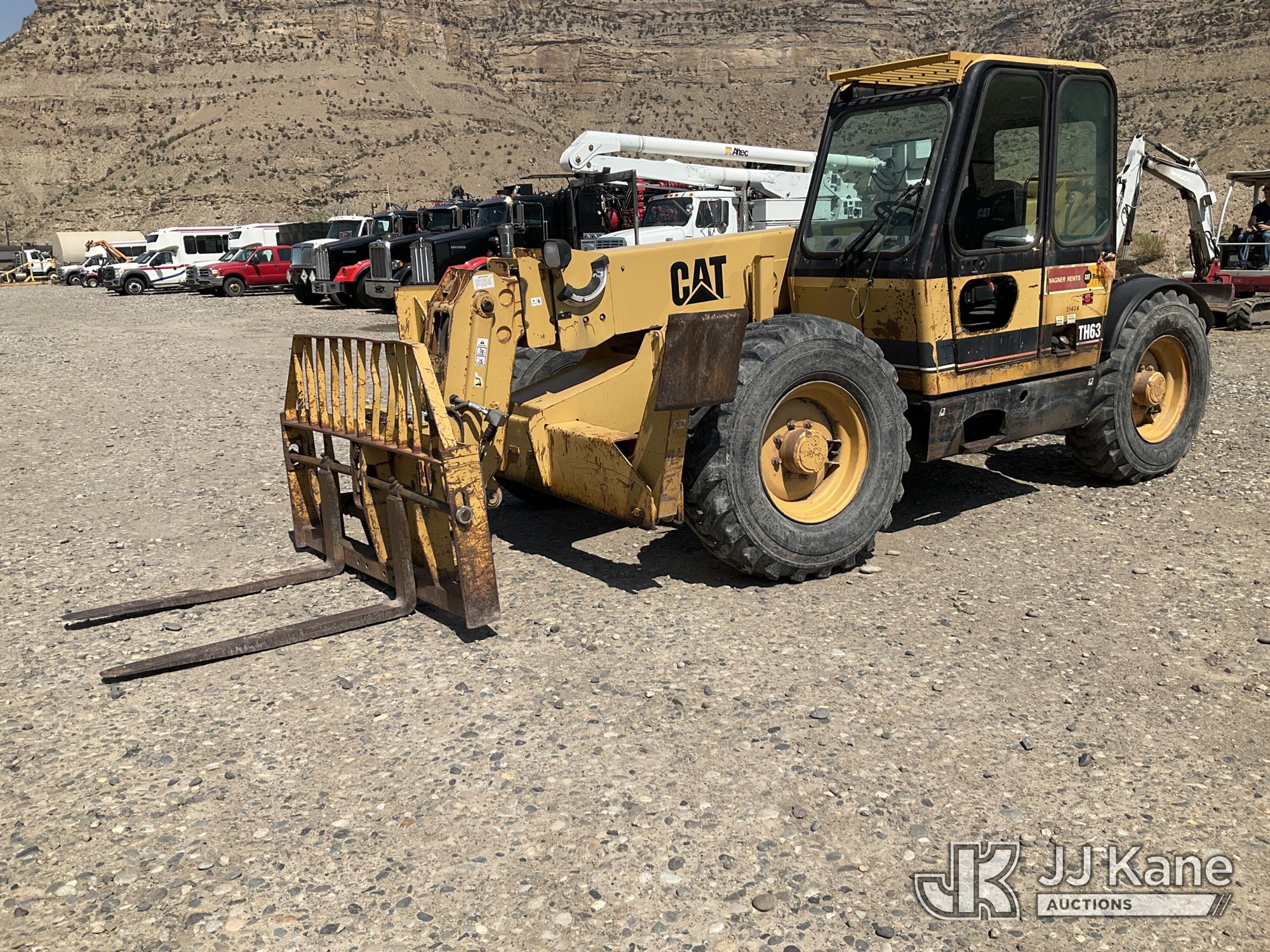 1995 Caterpillar TH63 Rough Terrain Telescopic Boom Forklift