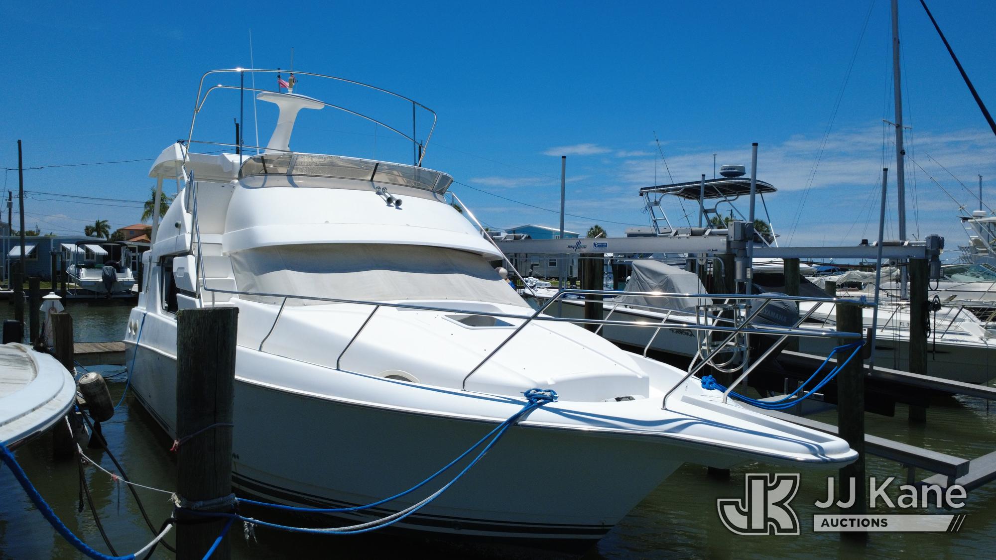 1998 Silverton Marine 40 Foot Cabin Cruiser Boat, (Boat Is Currently In Water At Marina, No Trailer Included)