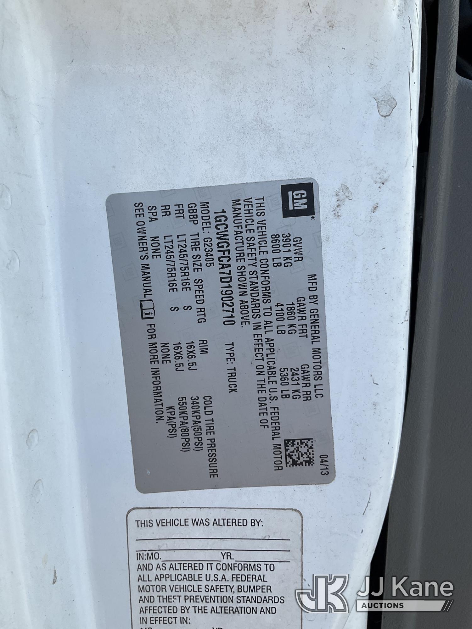 2013 Chevrolet Express G2500