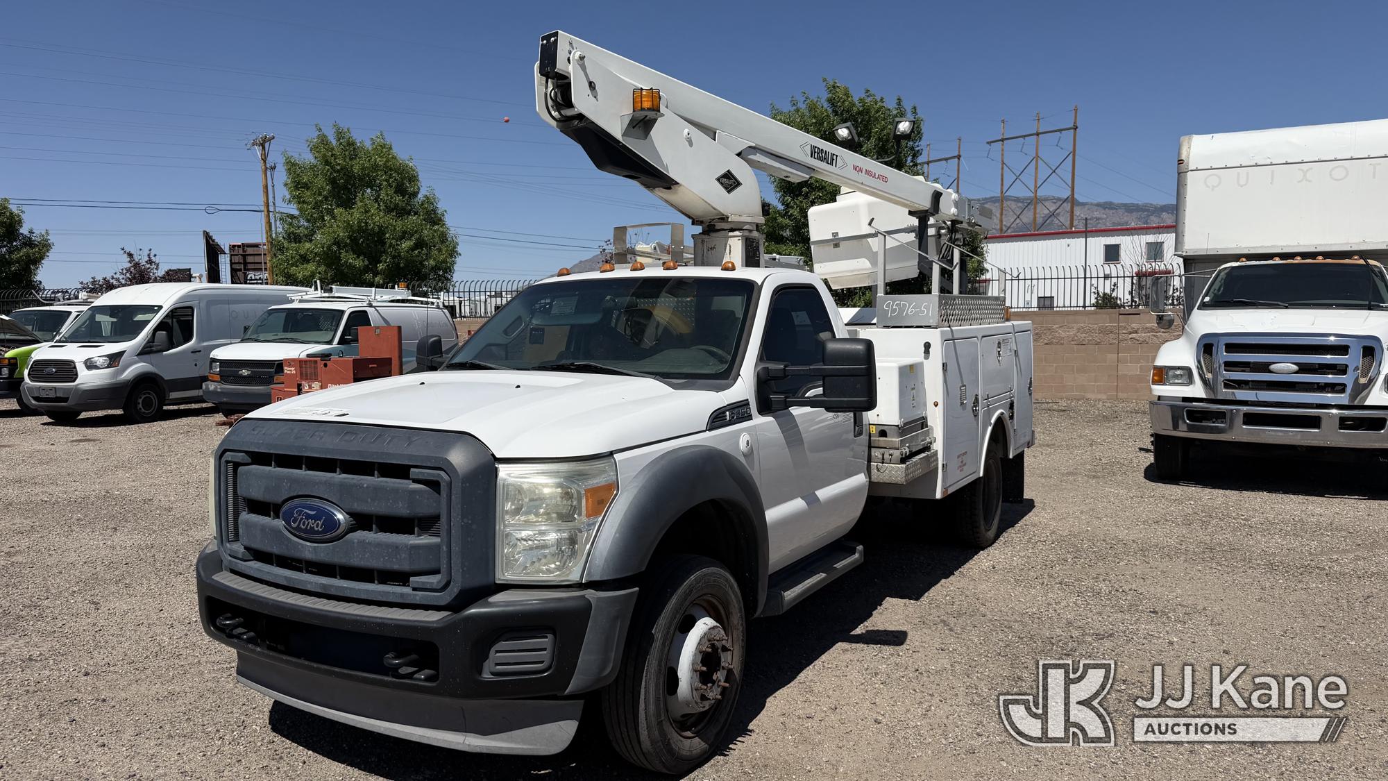Versalift TEL29NE03, Telescopic Non-Insulated Bucket Truck mounted behind cab on 2013 Ford F-450 SD Enclosed Service Truck