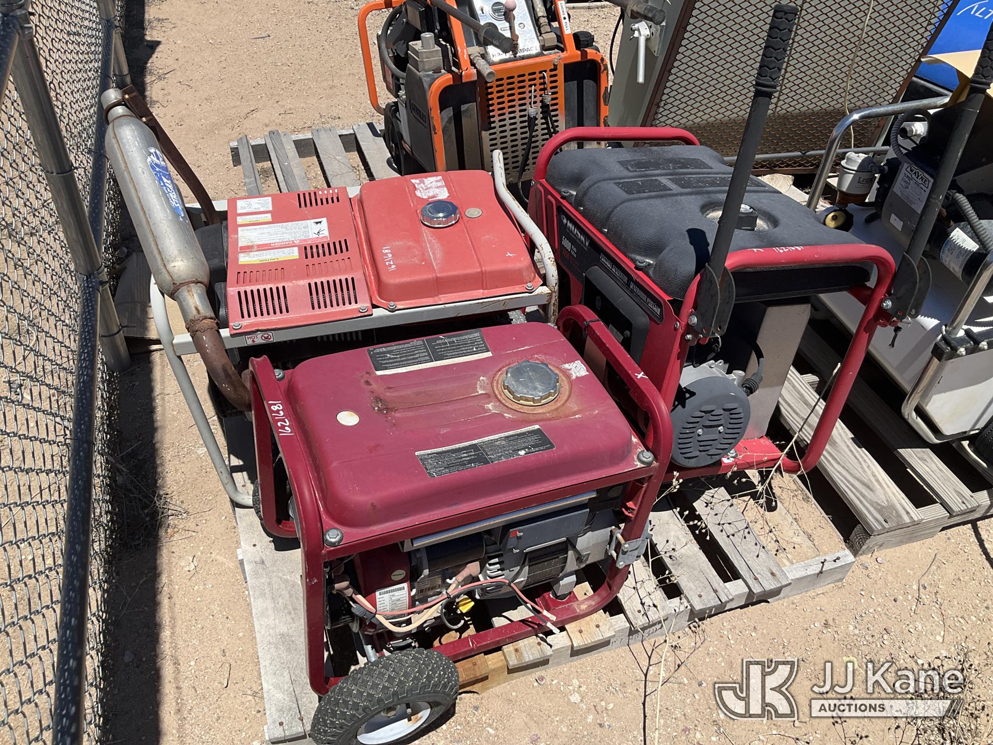 Lot of (3) Generators: Yanmar Model YDG5500EV-6EI: Diesel Powered Husky Model 030436: Gas Powered Generac Model 01645: Gas Powered (All operate) NOTE: This unit is being sold AS IS/WHERE IS via Timed Auction and is located in Colorado Springs
