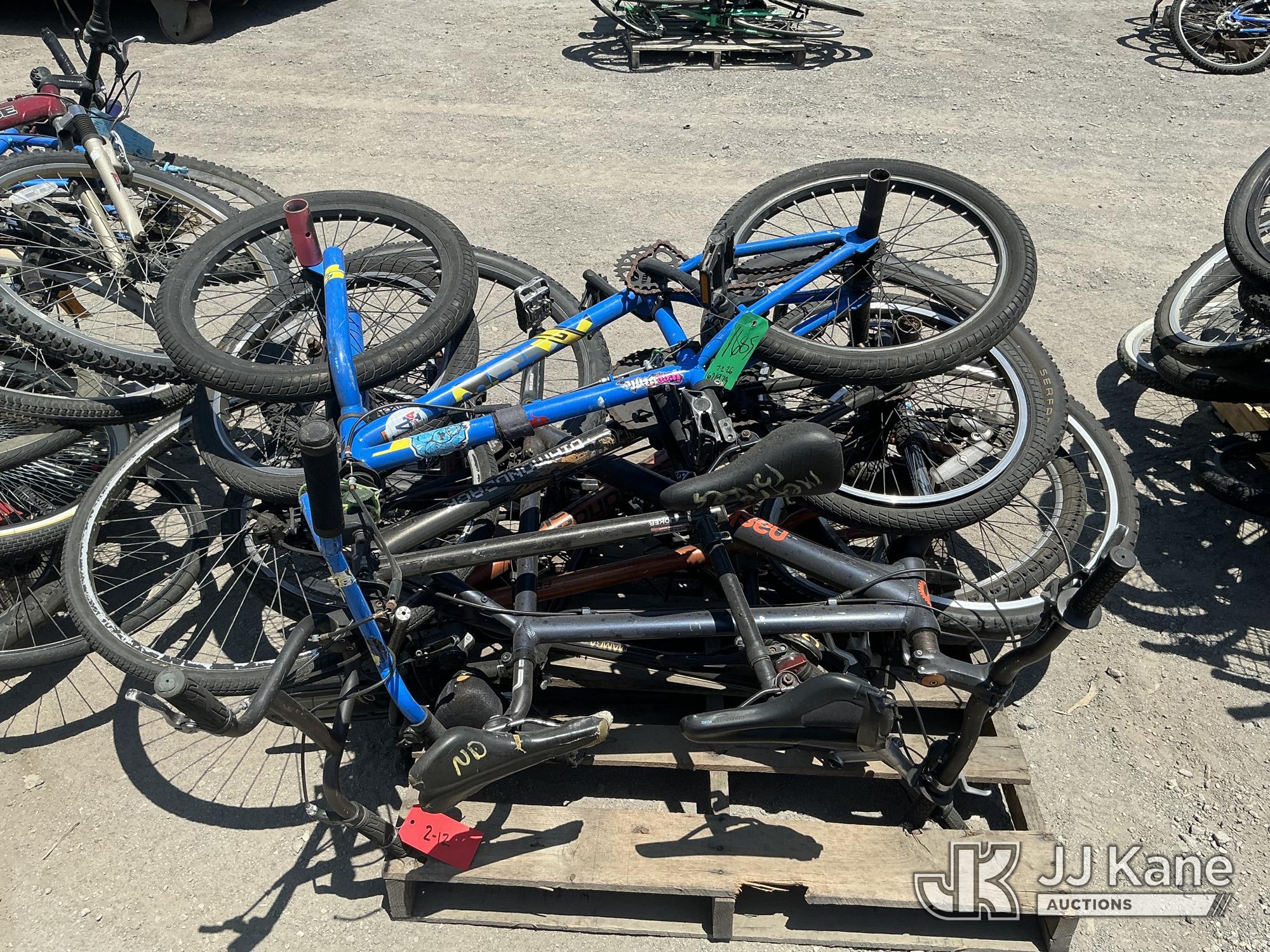 Pallet of bicycles (Used) NOTE: This unit is being sold AS IS/WHERE IS via Timed Auction and is located in Jurupa Valley