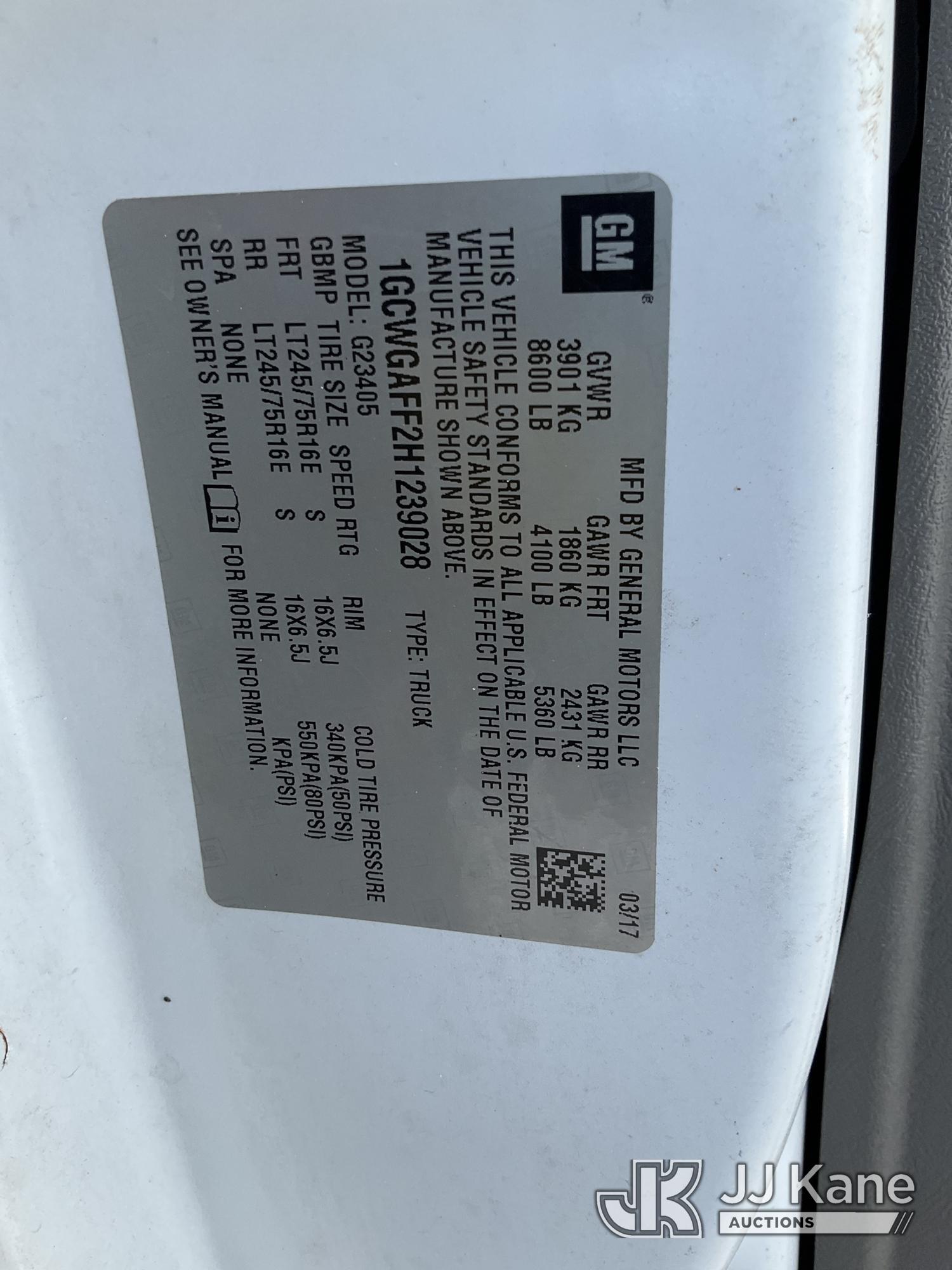 2017 Chevrolet Express G2500