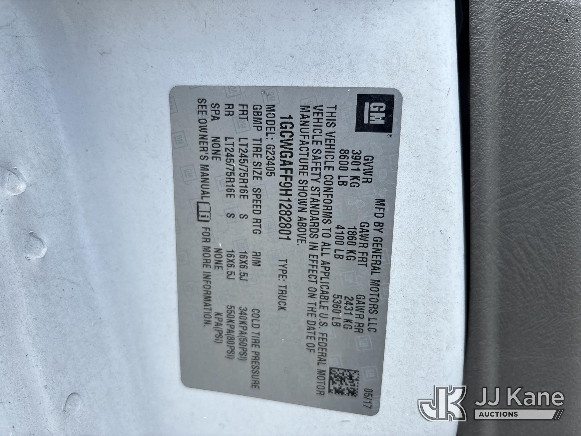 2017 Chevrolet Express G2500