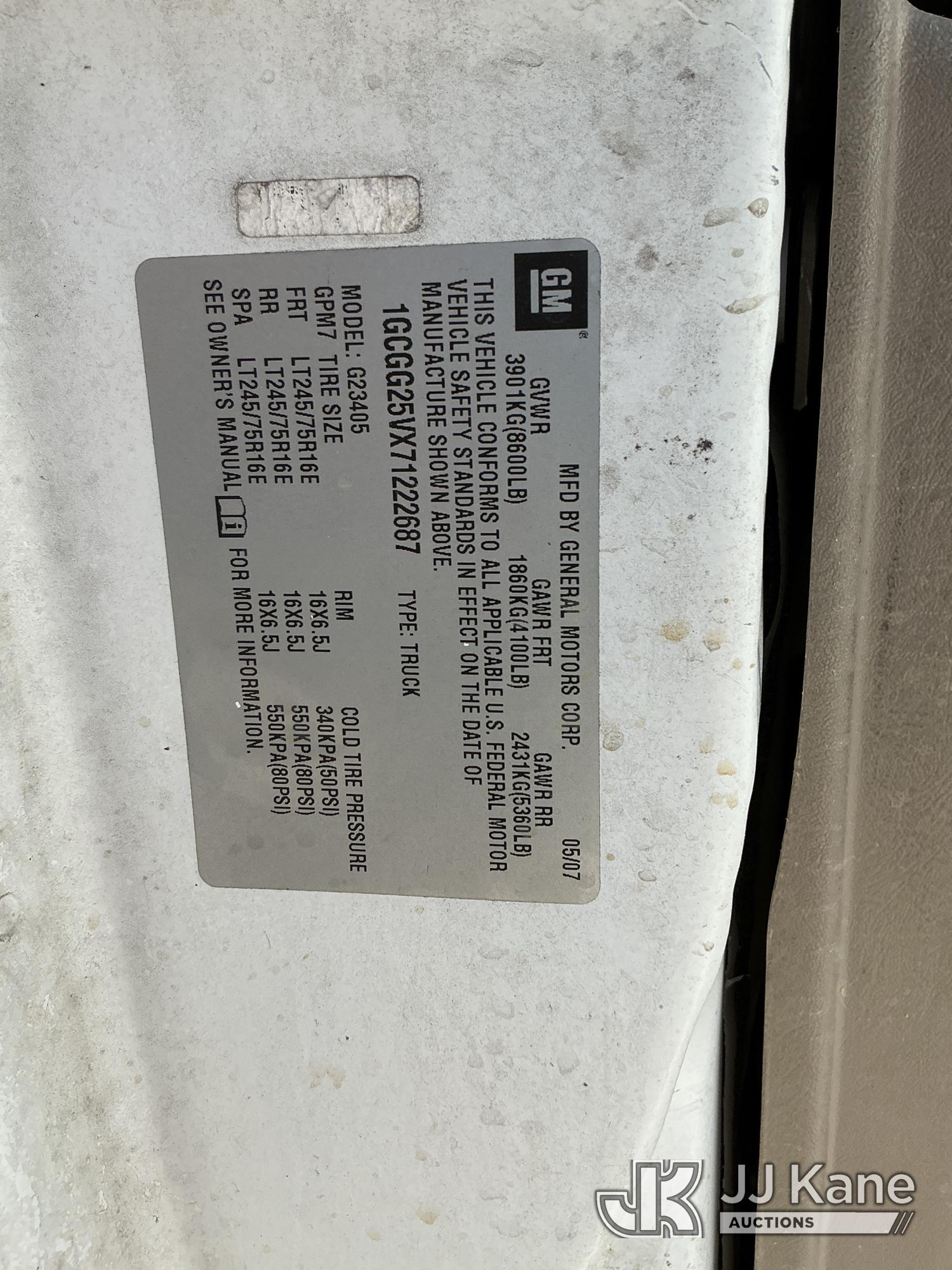 2007 Chevrolet Express G2500