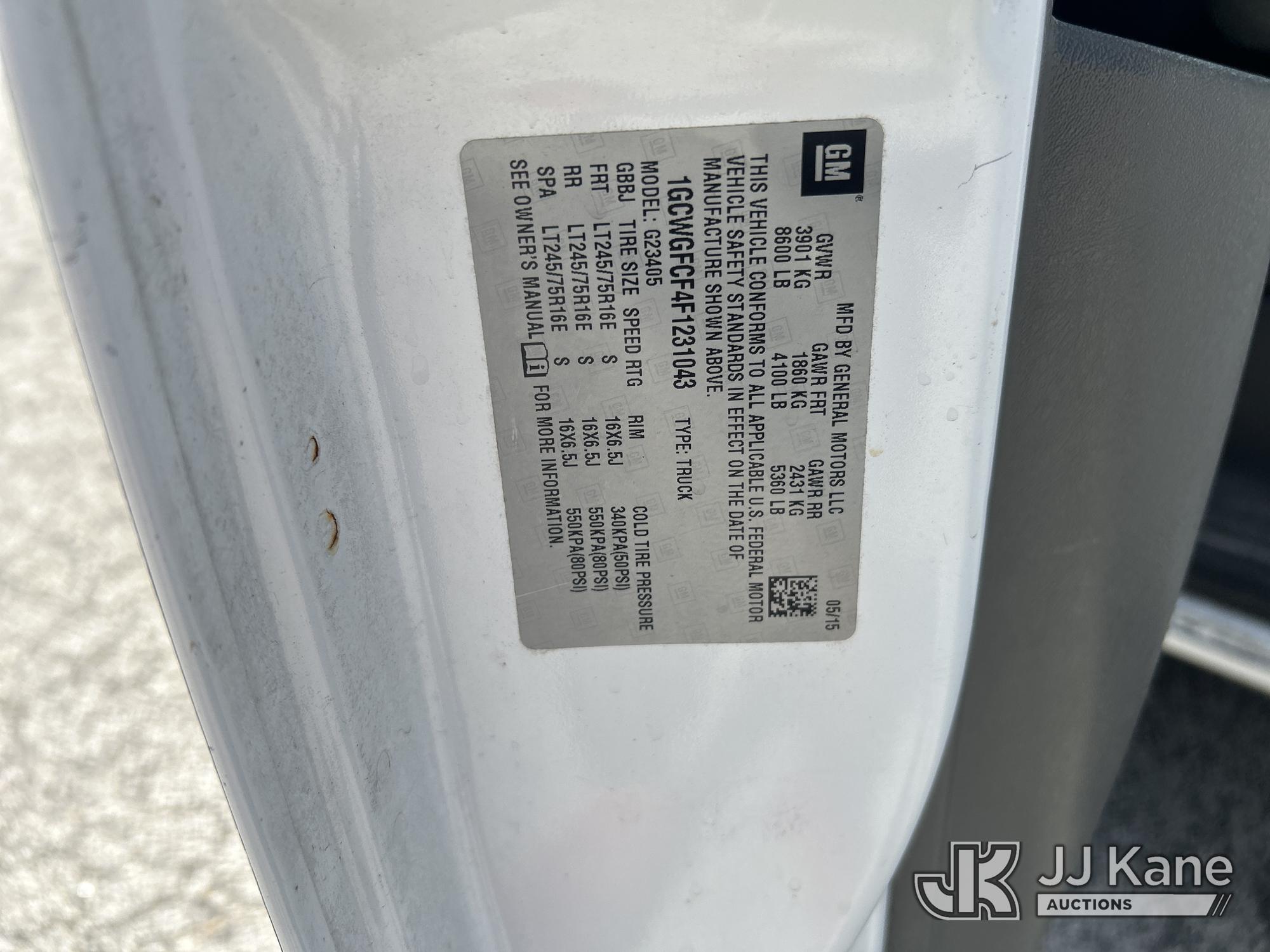 2015 Chevrolet Express G2500