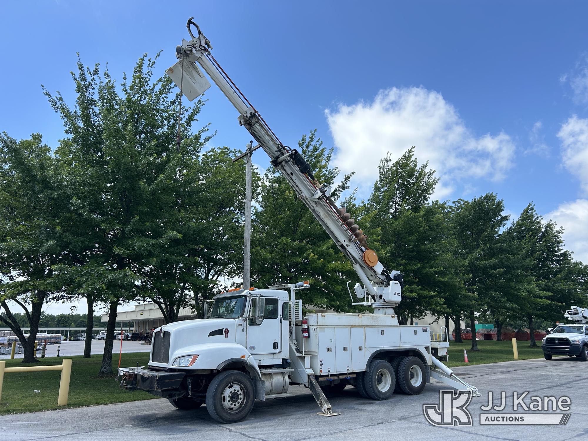 Altec DH48 B-TR, Digger Derrick rear mounted on 2018 Kenworth T4 Series Utility Truck, Arkansas Cooperative Owned & Operated