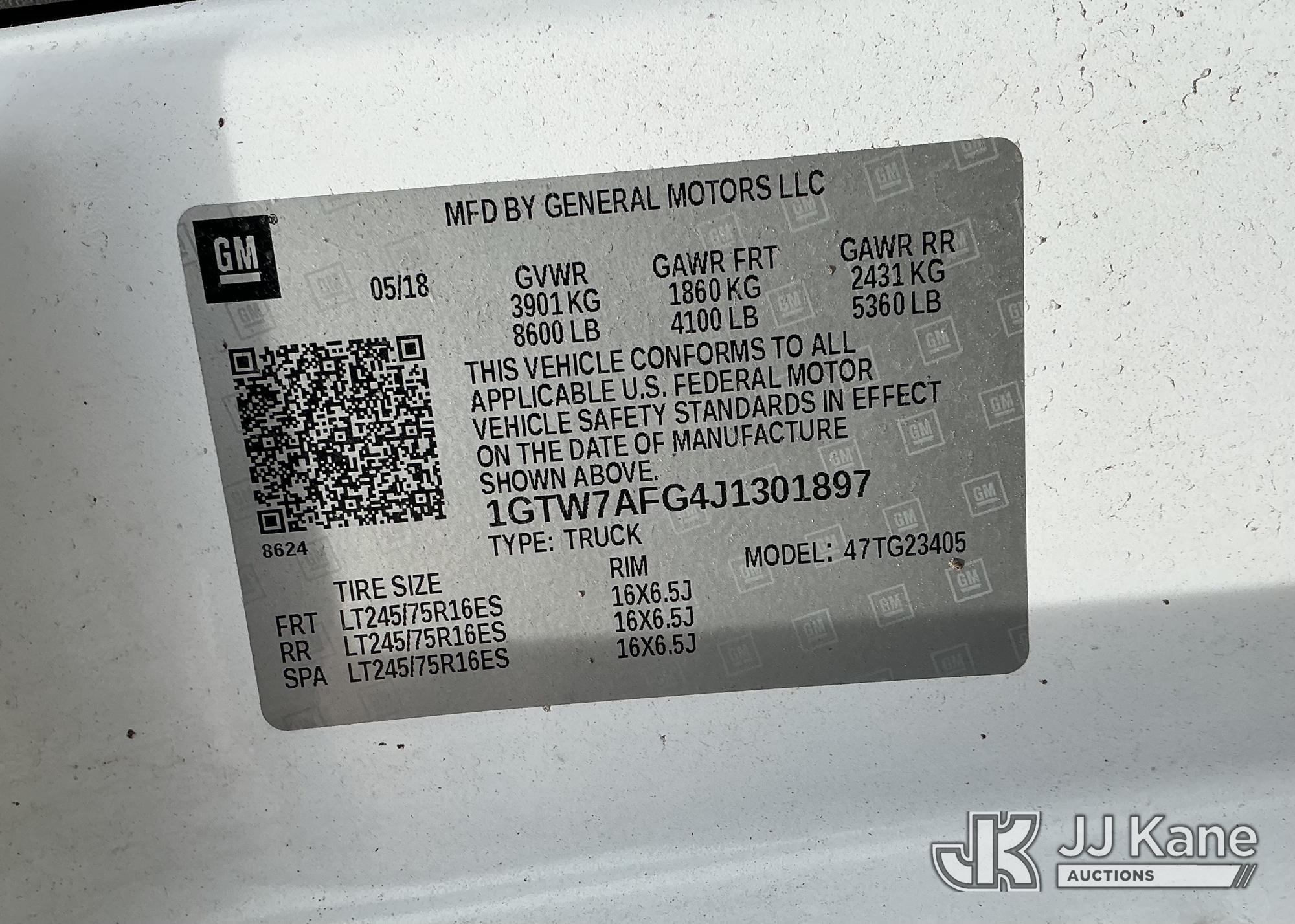 2018 GMC SAVANA G2500