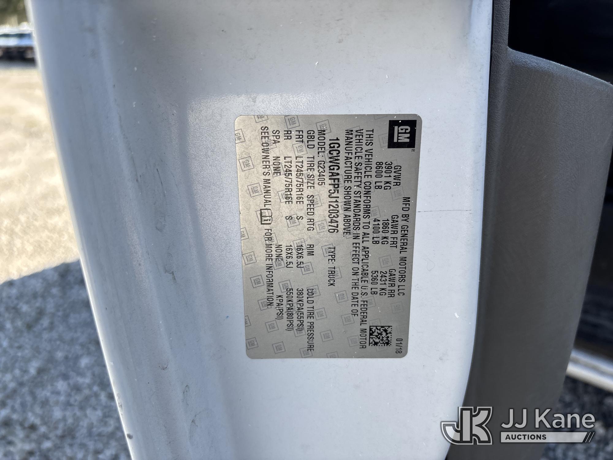 2018 Chevrolet Express G2500