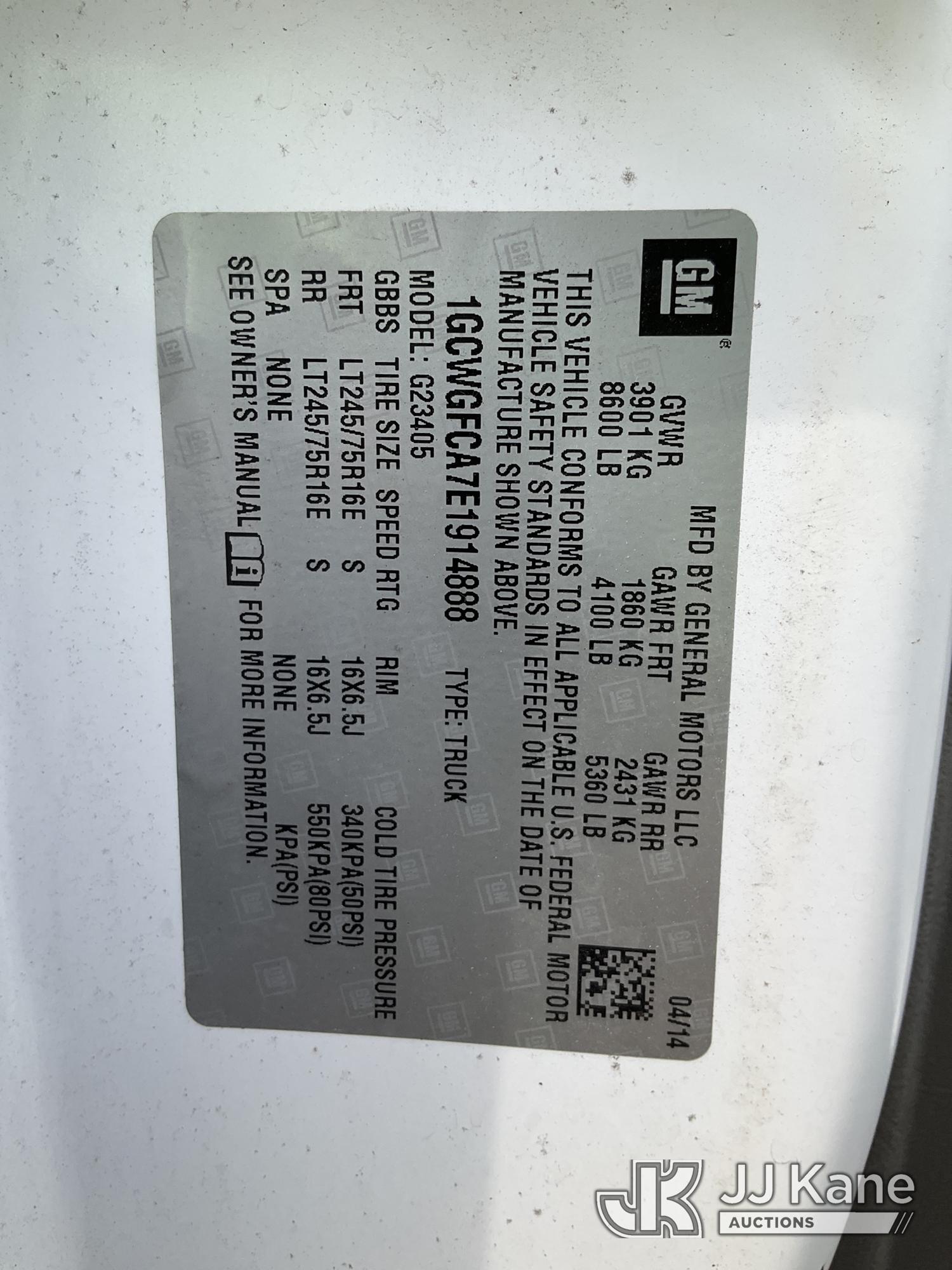 2014 Chevrolet Express G2500