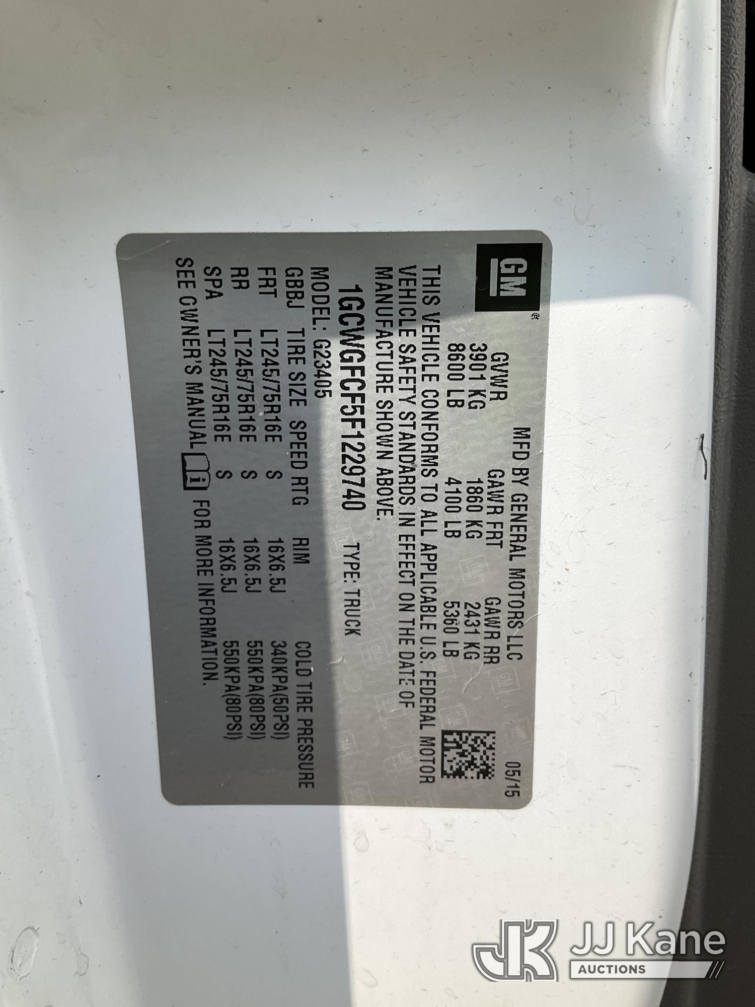 2015 Chevrolet Express G2500