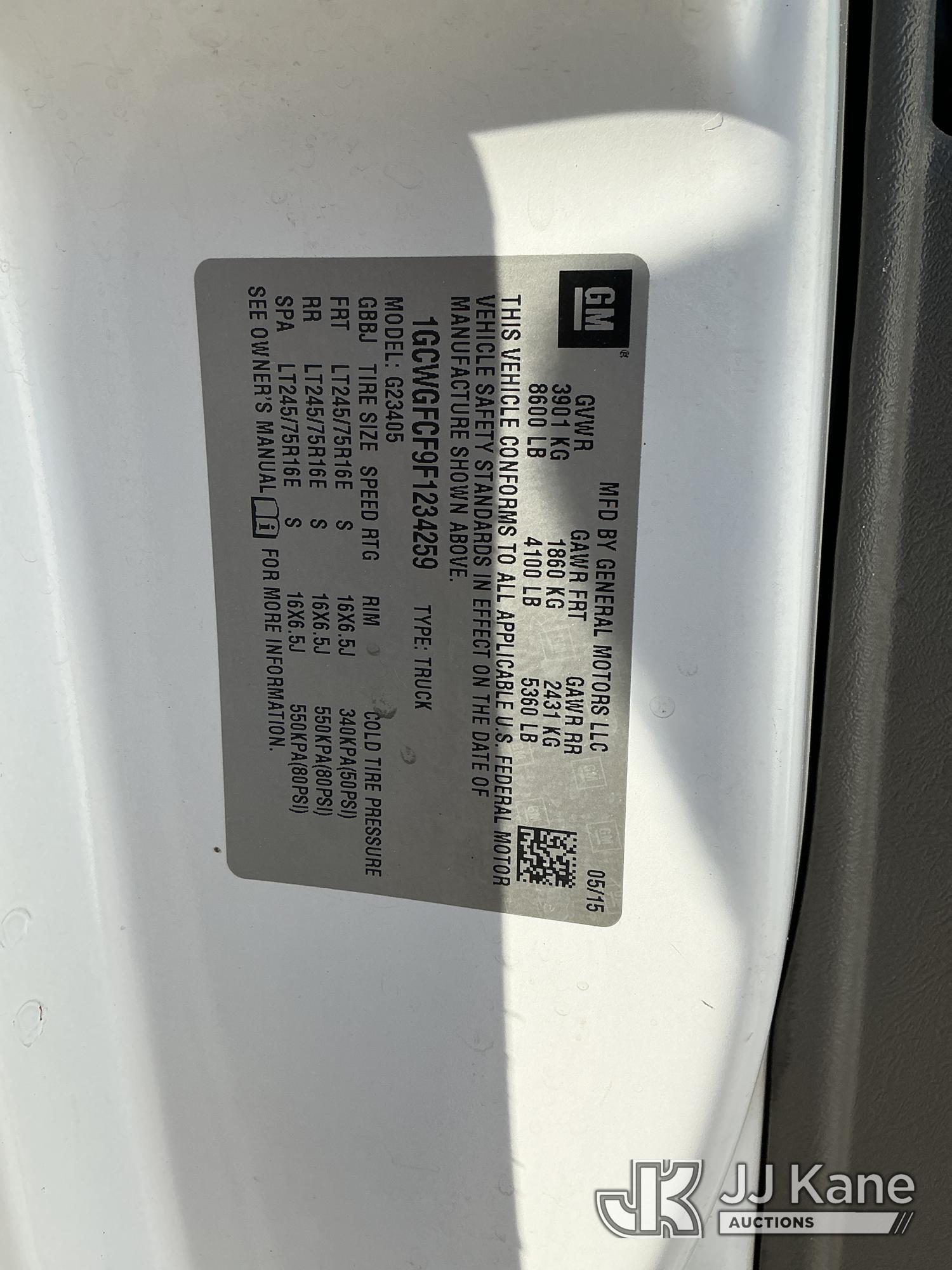 2015 Chevrolet Express G2500