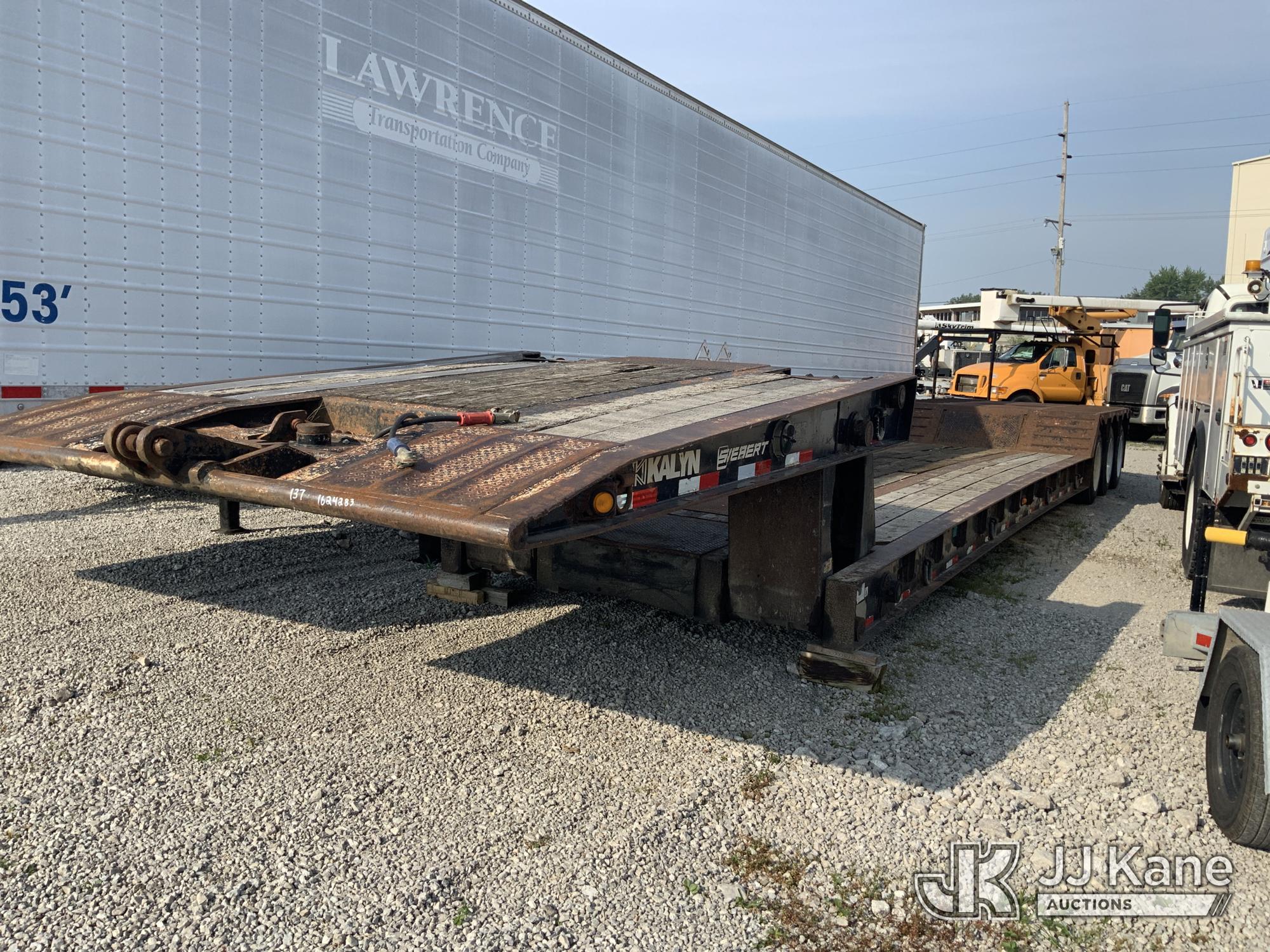 2008 Kalyn - Siebert Tri-Axle Hydraulic Folding Gooseneck Lowboy Trailer