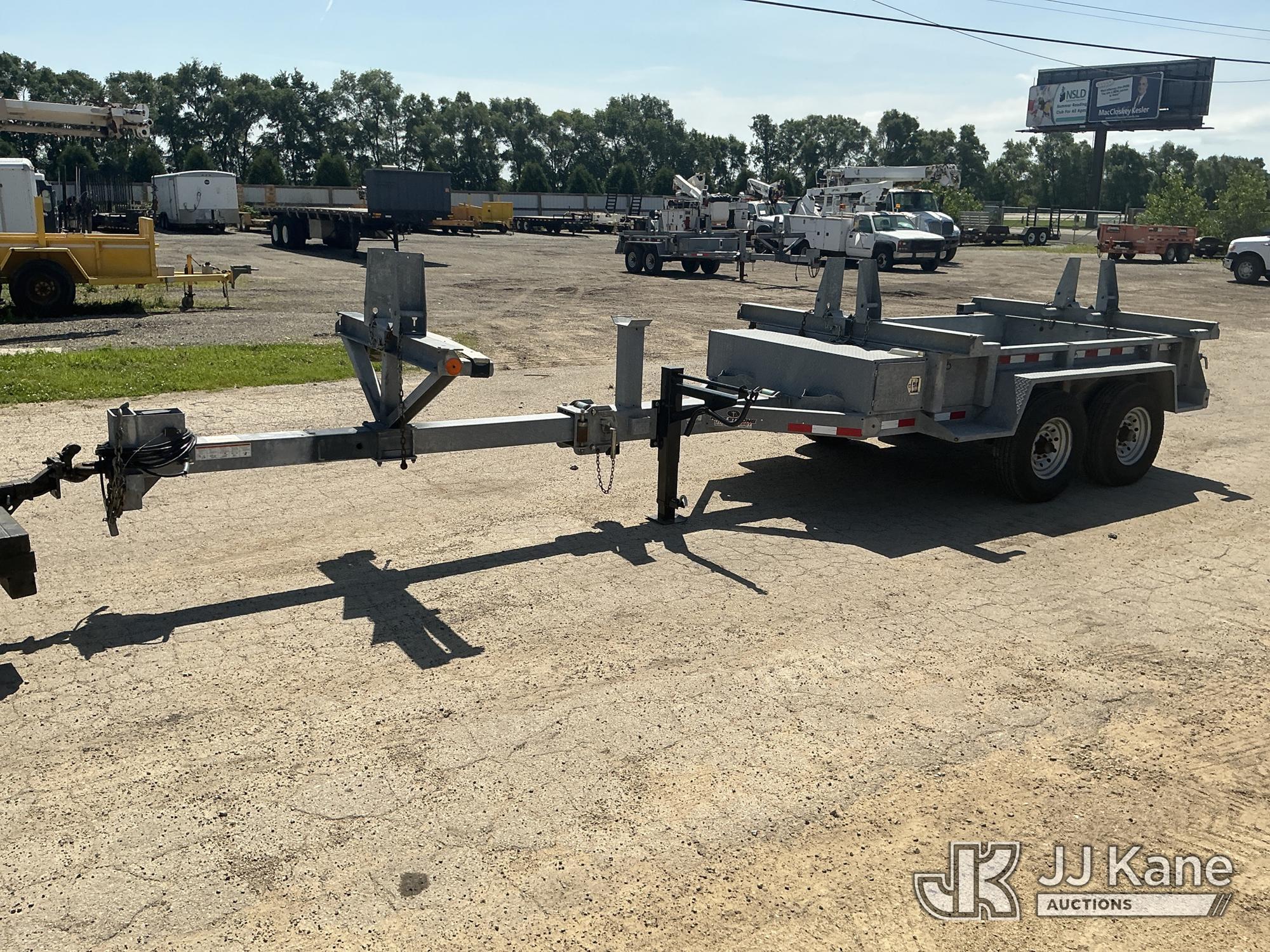 2021 Reel Strong CPT14 T/A Galvanized Extendable Material/Pole Trailer