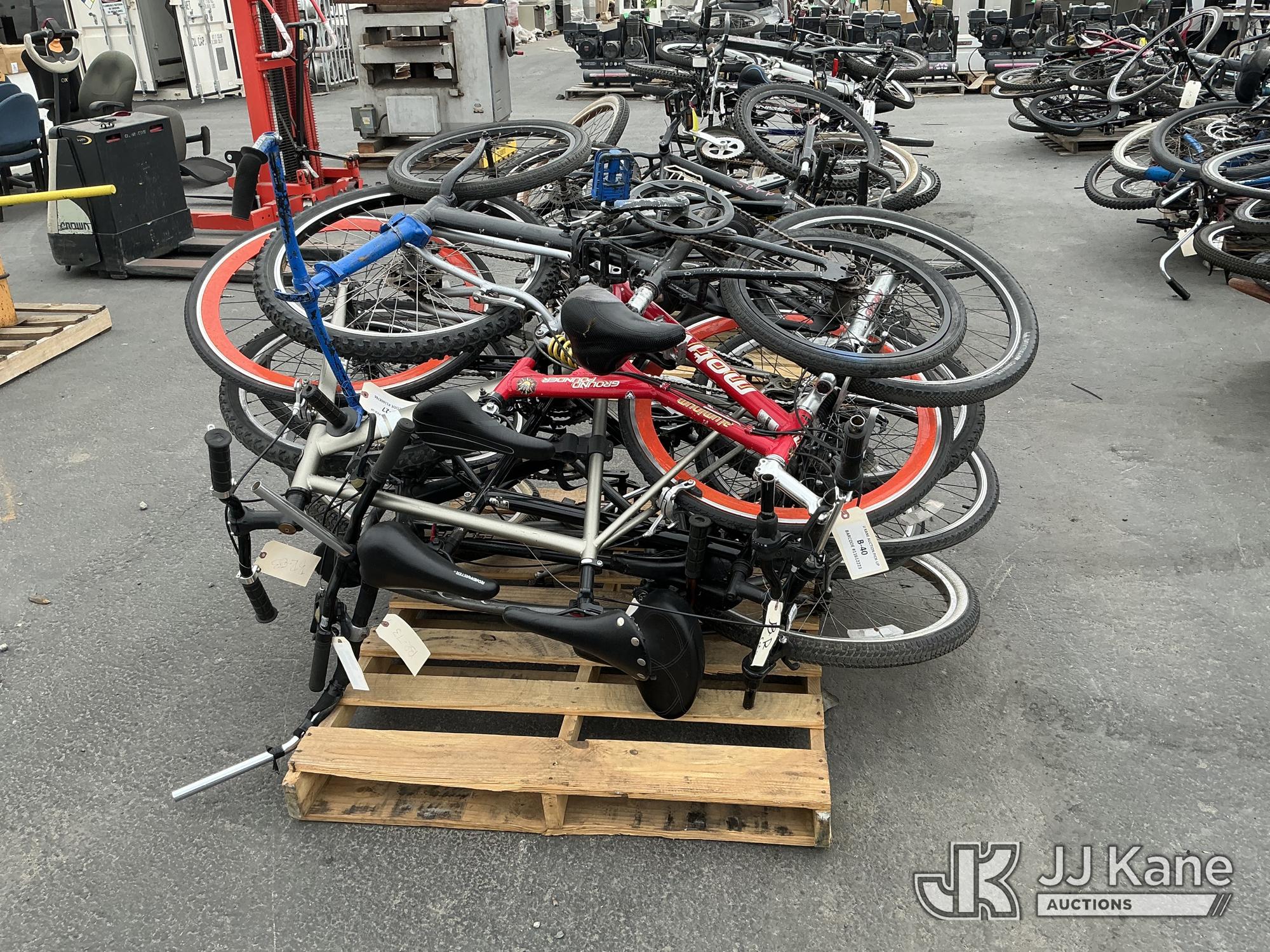 (1 Pallet) Bicycles (Used) NOTE: This unit is being sold AS IS/WHERE IS via Timed Auction and is located in Jurupa Valley