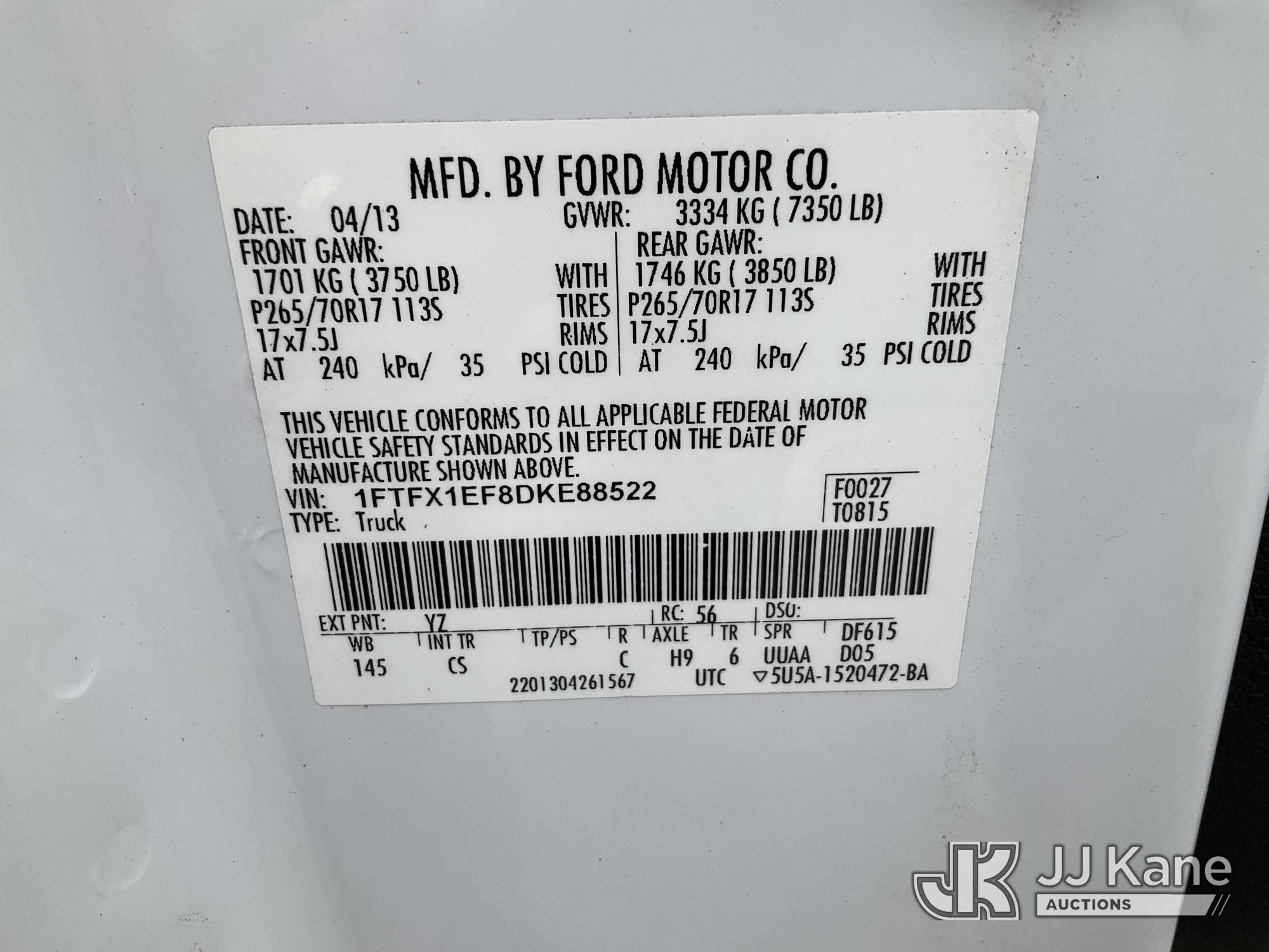 2013 Ford F150 4X4