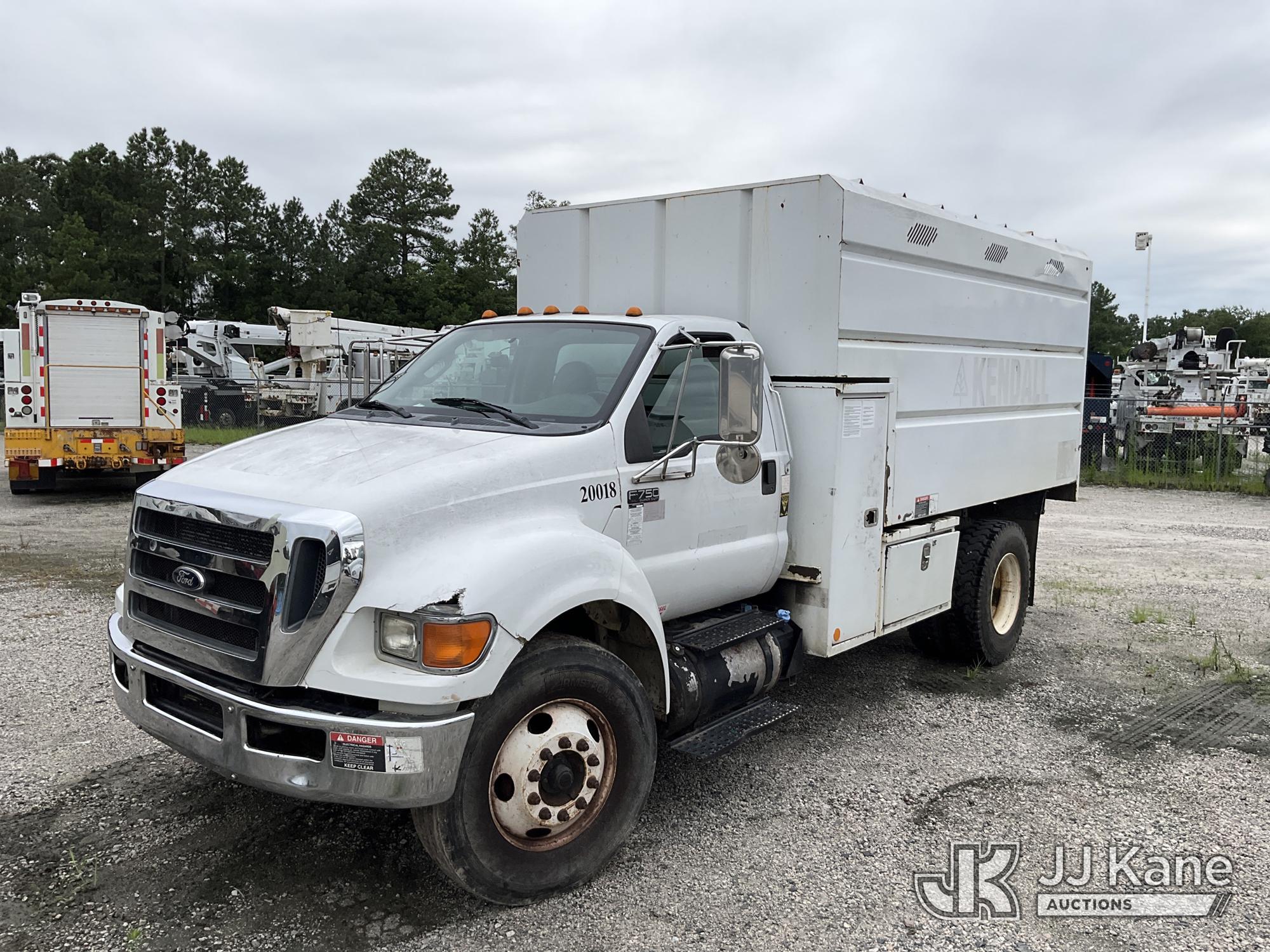 2012 Ford F750 Chipper Dump Truck