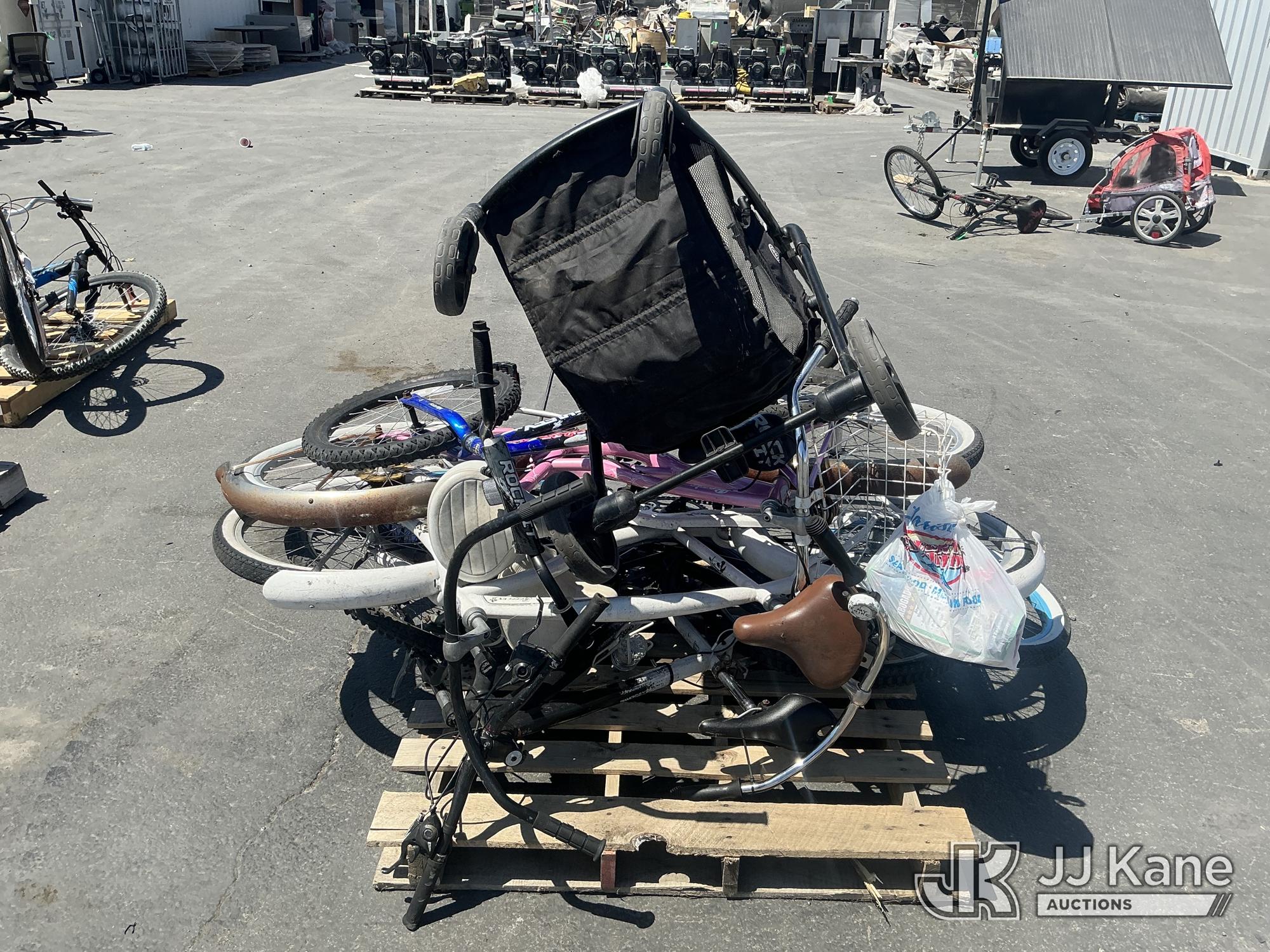 (1 Pallet) Bicycles (Used) NOTE: This unit is being sold AS IS/WHERE IS via Timed Auction and is located in Jurupa Valley