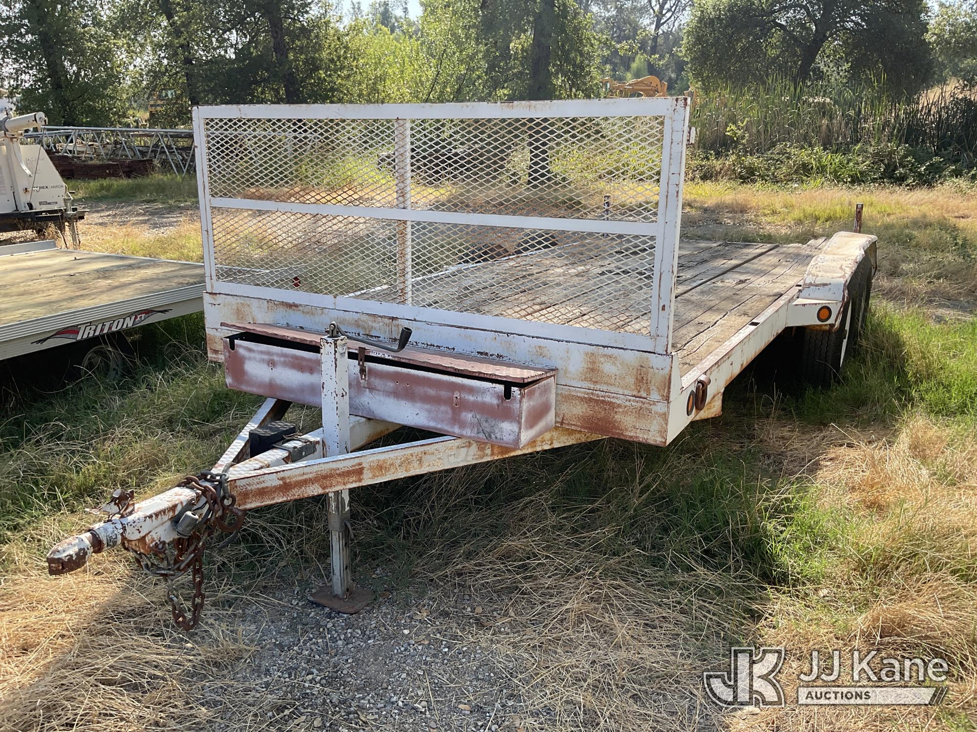 1990 WALTON T/A Tagalong Equipment Trailer