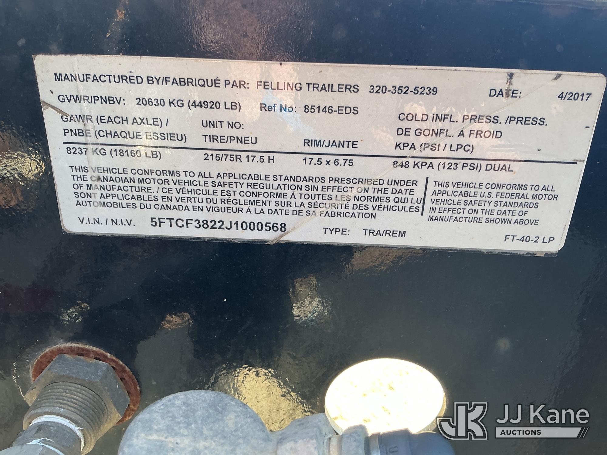 2018 Felling Trailers, Inc. FT-40-2 LP