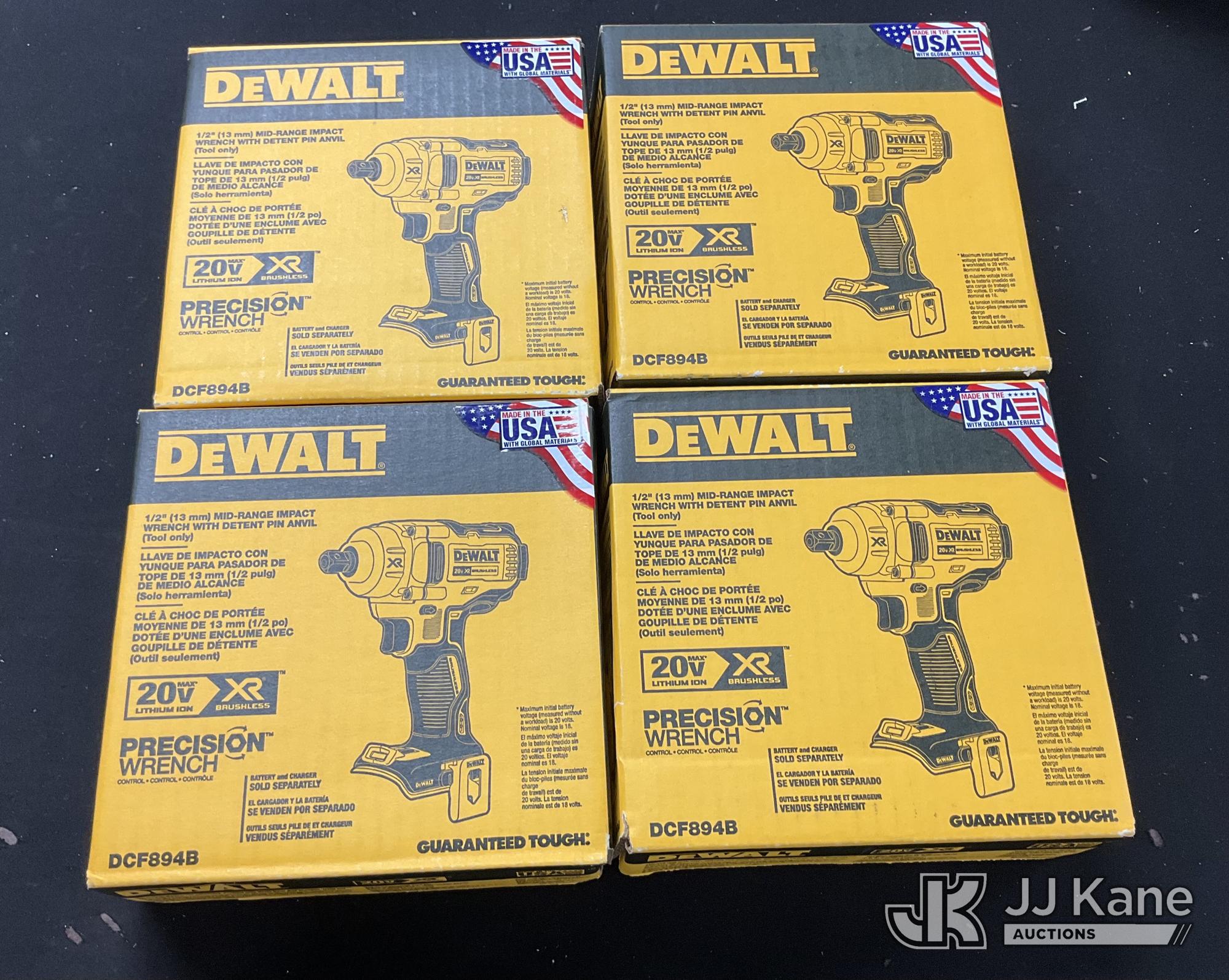 (4) DeWalt Impact Wrenches