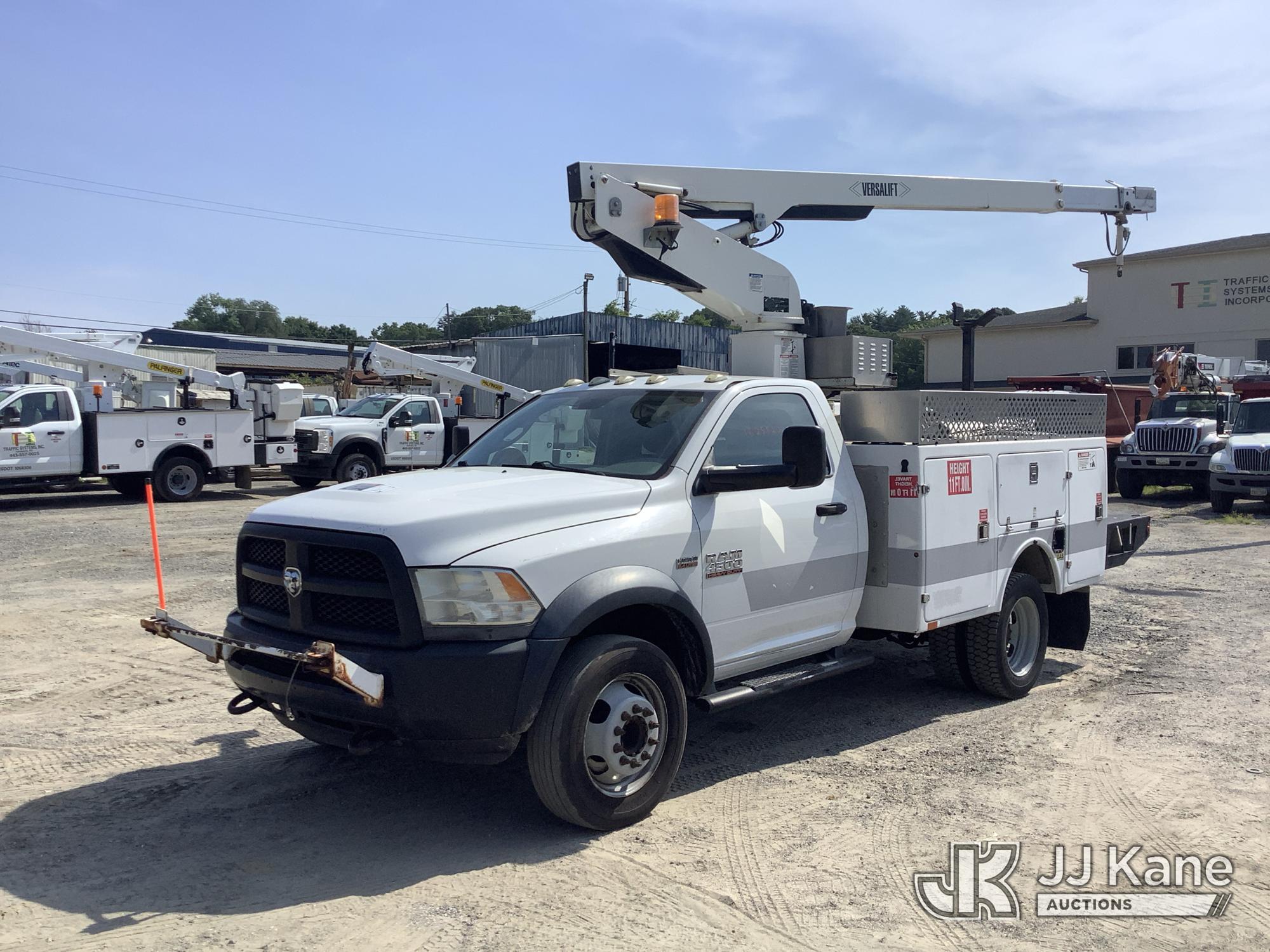 Versalift TEL29N-03, Non-Insulated Bucket Truck mounted on 2014 RAM 4500 Regular Cab SWB DRW Utility Truck