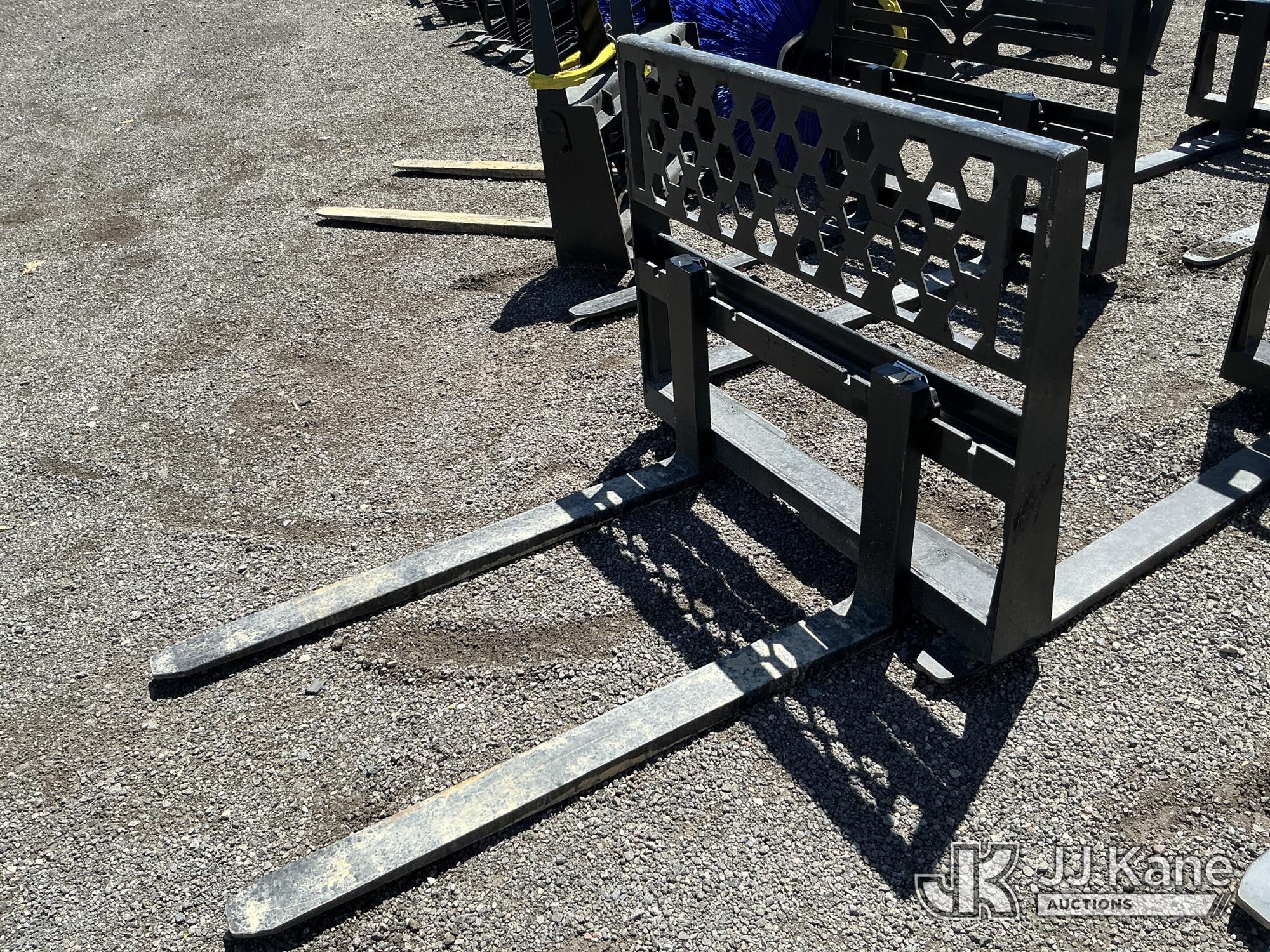 Skid Steer Fork Attachment NOTE: This unit is being sold AS IS/WHERE IS via Timed Auction and is located in Salt Lake City