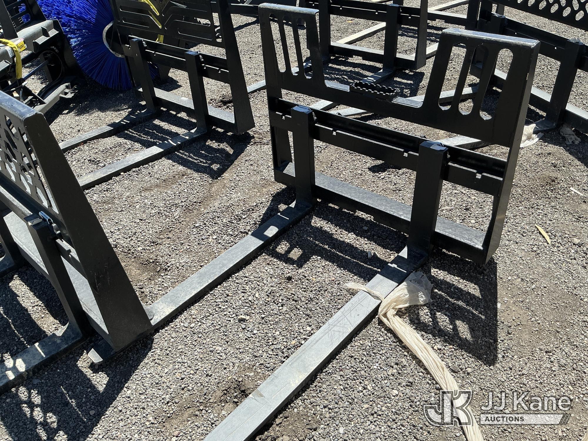 Skid Steer Fork Attachment NOTE: This unit is being sold AS IS/WHERE IS via Timed Auction and is located in Salt Lake City