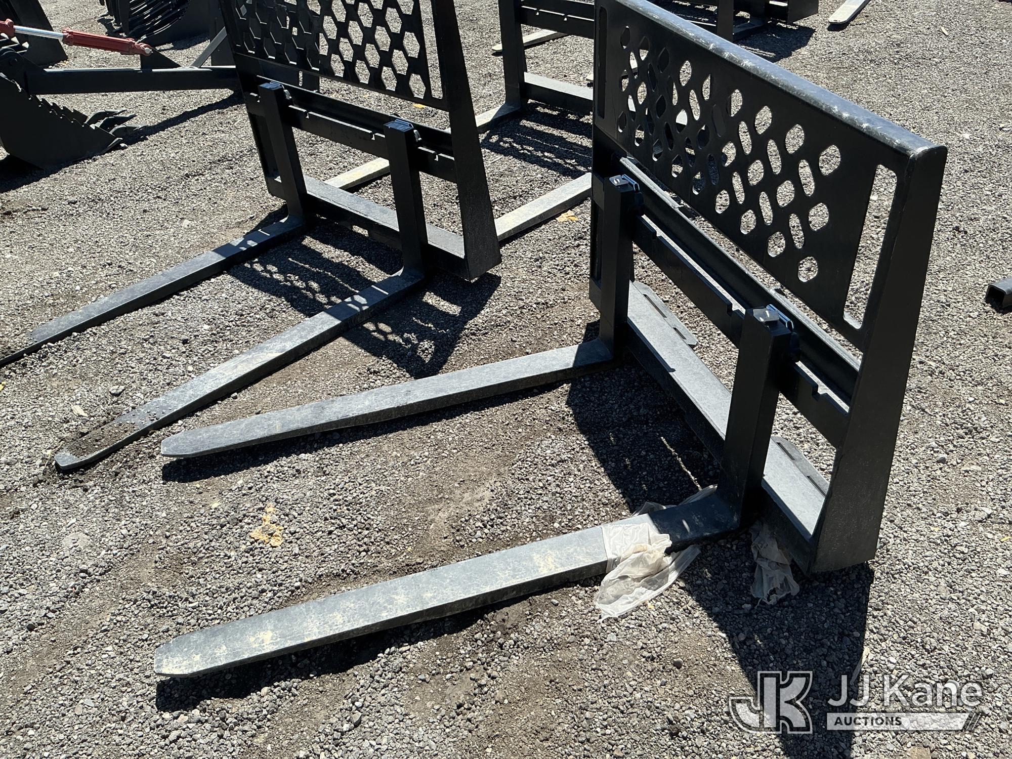 Skid Steer Fork Attachment NOTE: This unit is being sold AS IS/WHERE IS via Timed Auction and is located in Salt Lake City