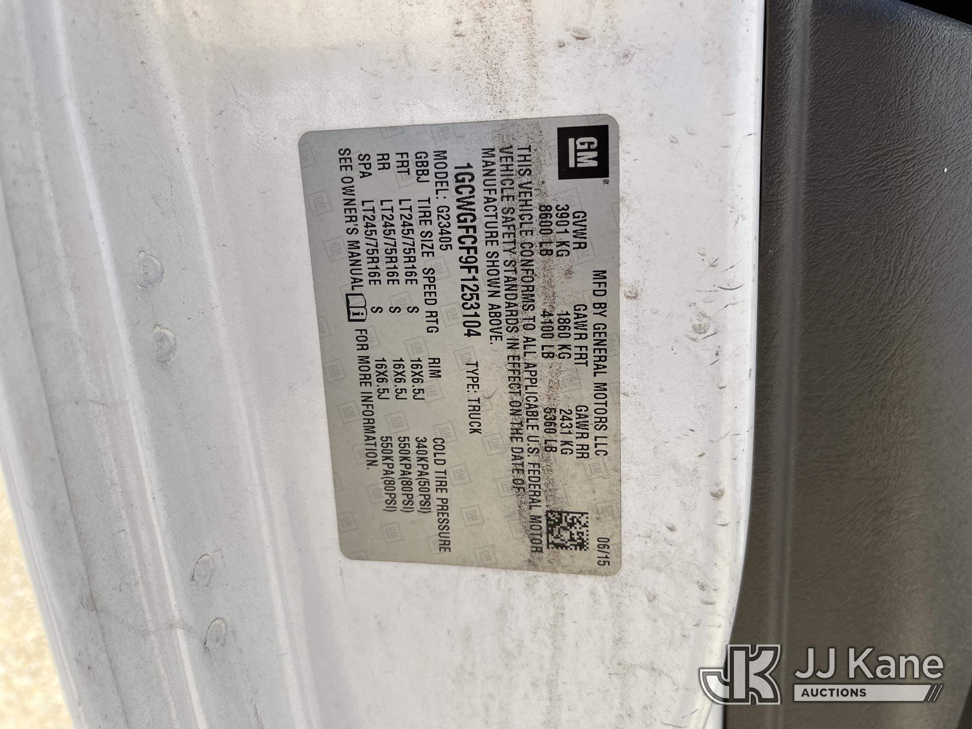 2015 Chevrolet Express G2500