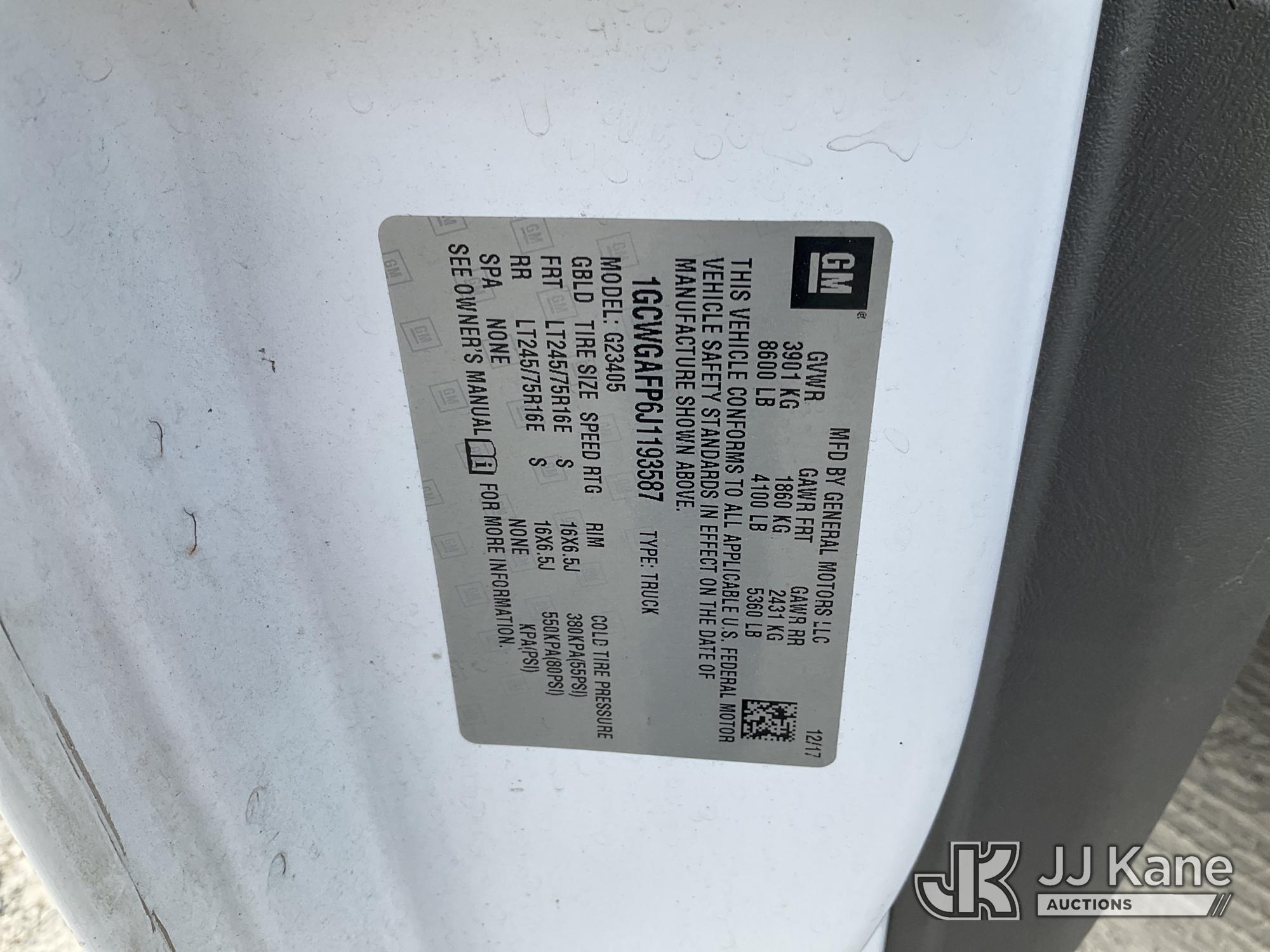 2018 Chevrolet EXPRESS 2500