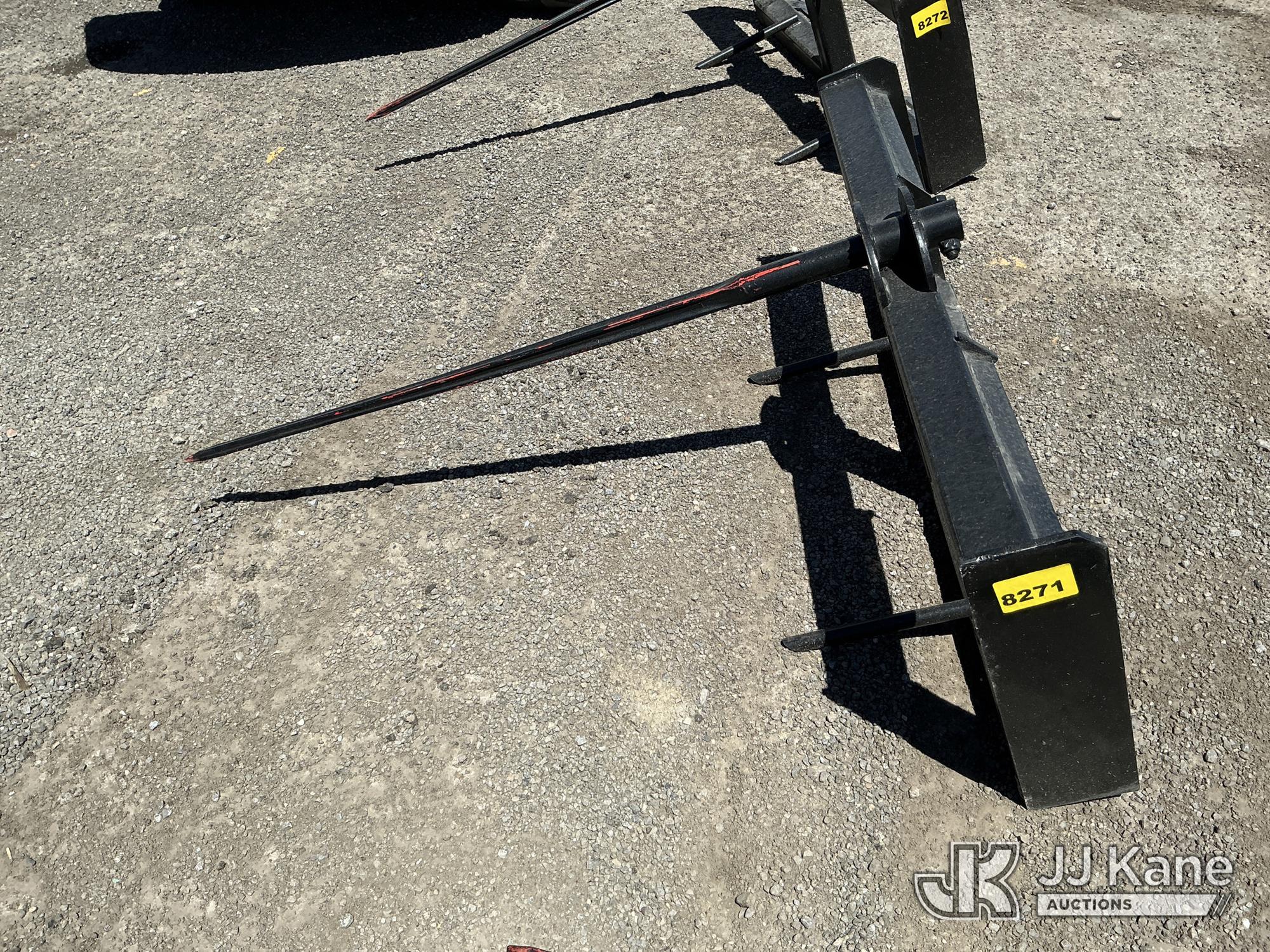 Skid Steer Hay Spear Attachment NOTE: This unit is being sold AS IS/WHERE IS via Timed Auction and is located in Salt Lake City