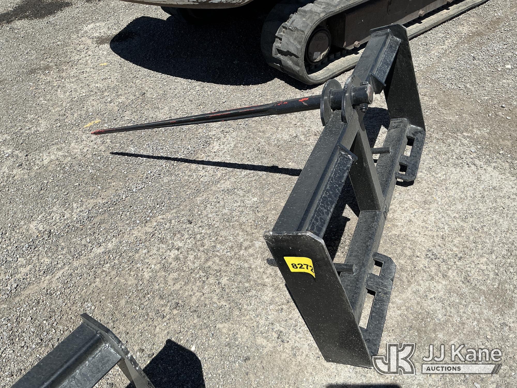 Skid Steer Hay Spear Attachment NOTE: This unit is being sold AS IS/WHERE IS via Timed Auction and is located in Salt Lake City