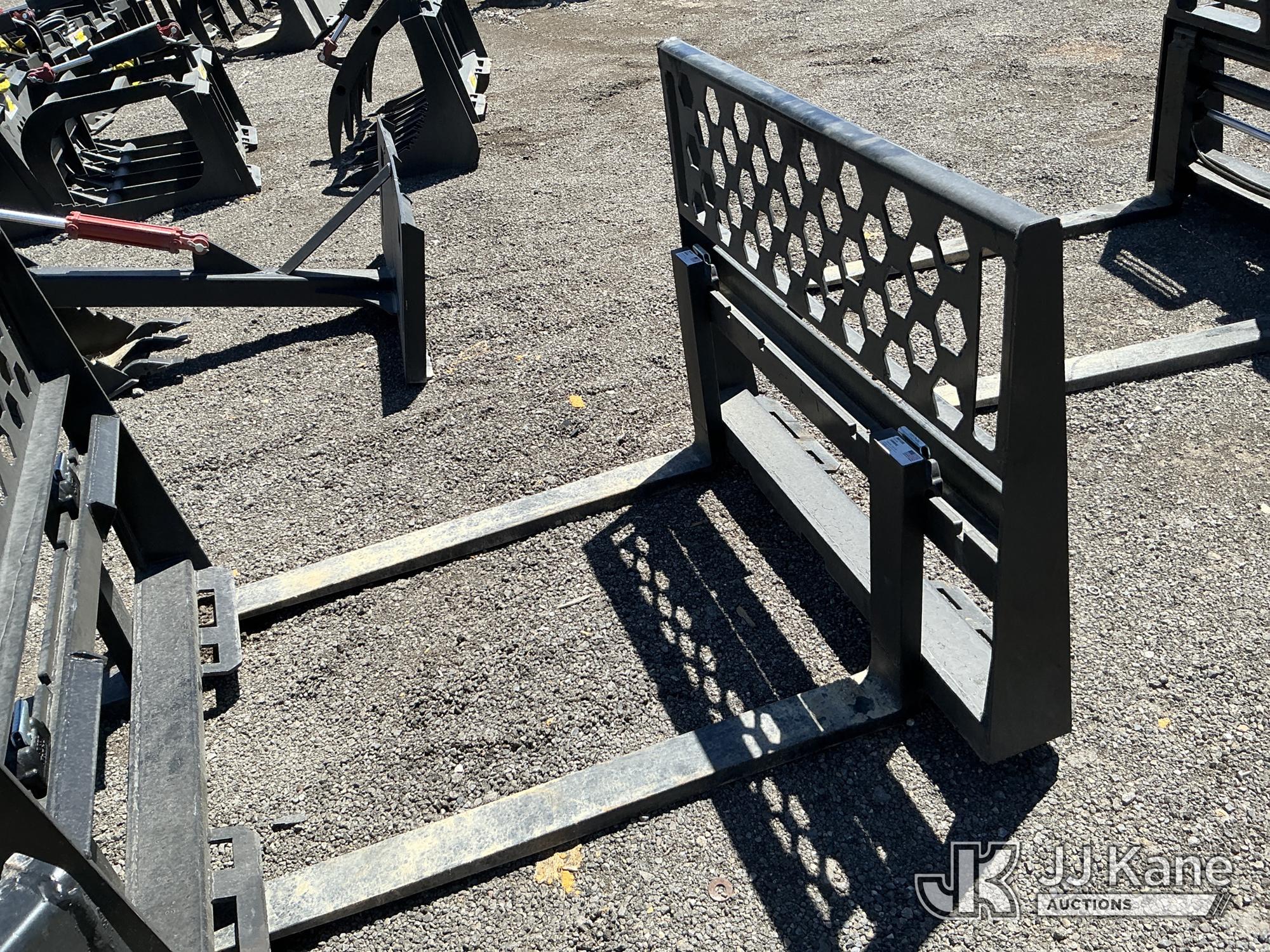 Skid Steer Fork Attachment NOTE: This unit is being sold AS IS/WHERE IS via Timed Auction and is located in Salt Lake City