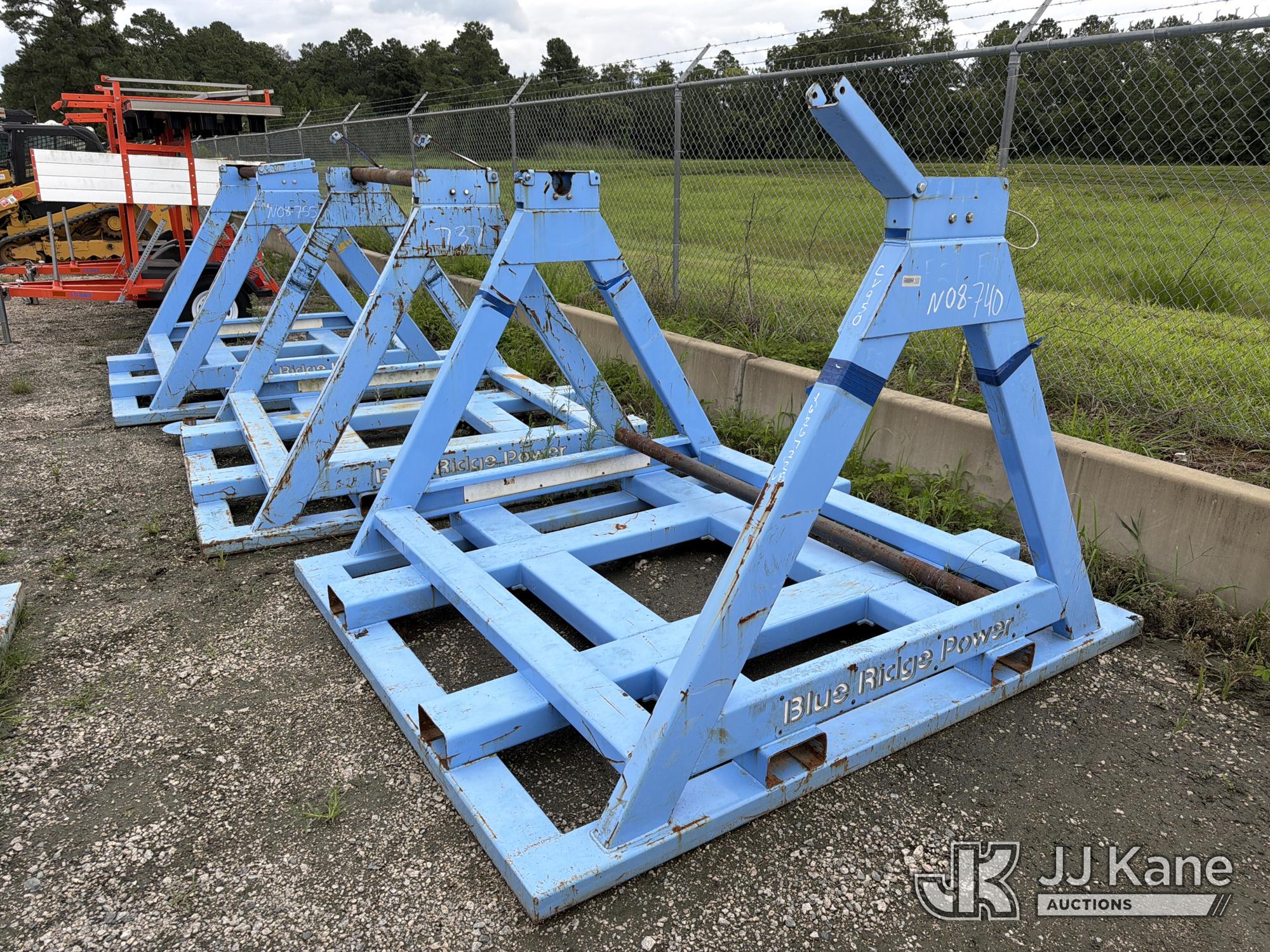 Qty Of (3) 6 Ft Skid Mtd Reel Stands NOTE: This unit is being sold AS IS/WHERE IS via Timed Auction and is located in Chester