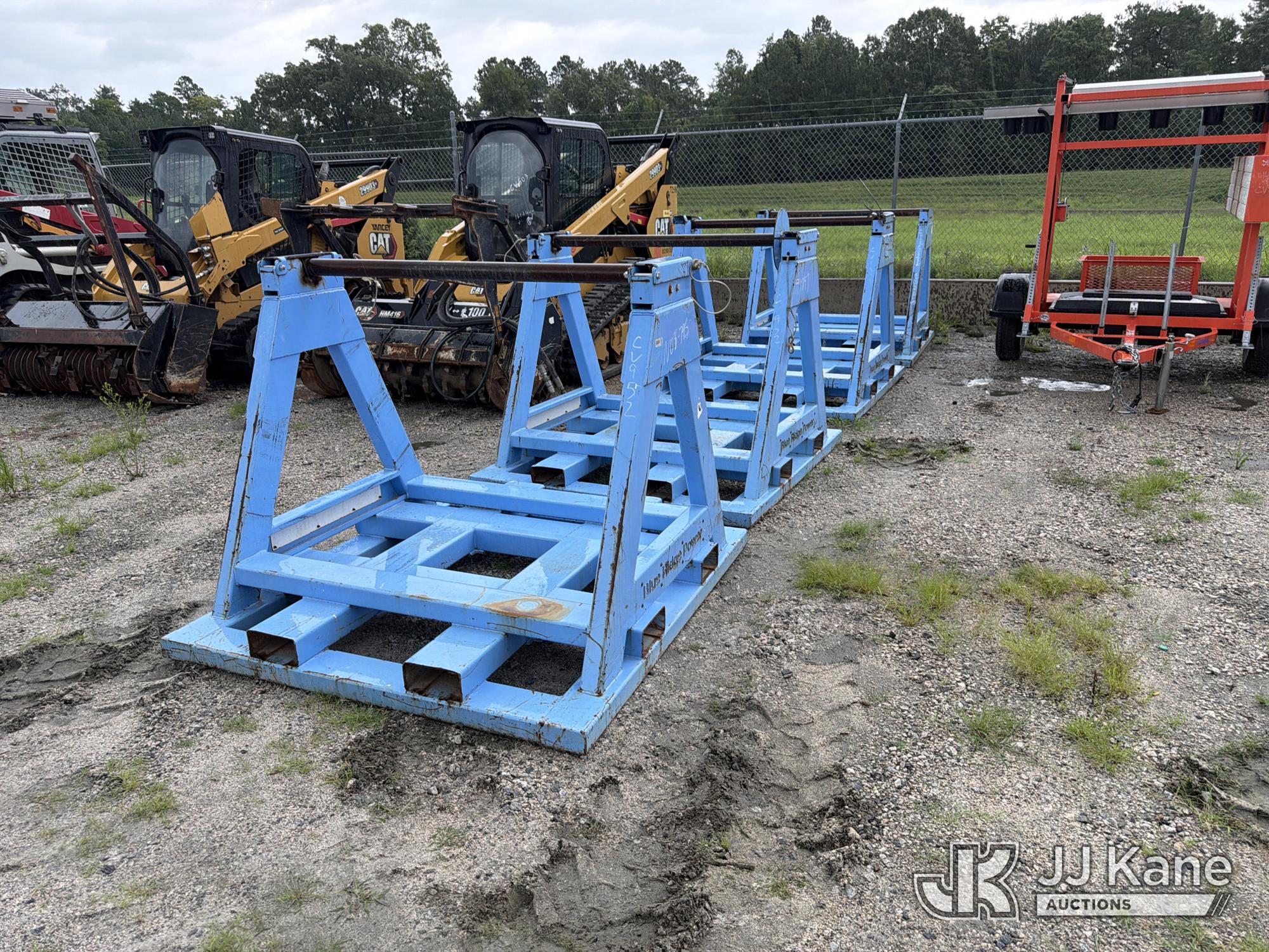 Qty Of (4) 4 Ft Skid Mtd Reel Stand NOTE: This unit is being sold AS IS/WHERE IS via Timed Auction and is located in Chester