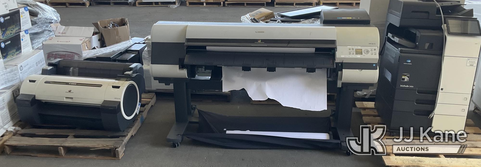 (3 Pallets) Printers (Used) NOTE: This unit is being sold AS IS/WHERE IS via Timed Auction and is located in Jurupa Valley